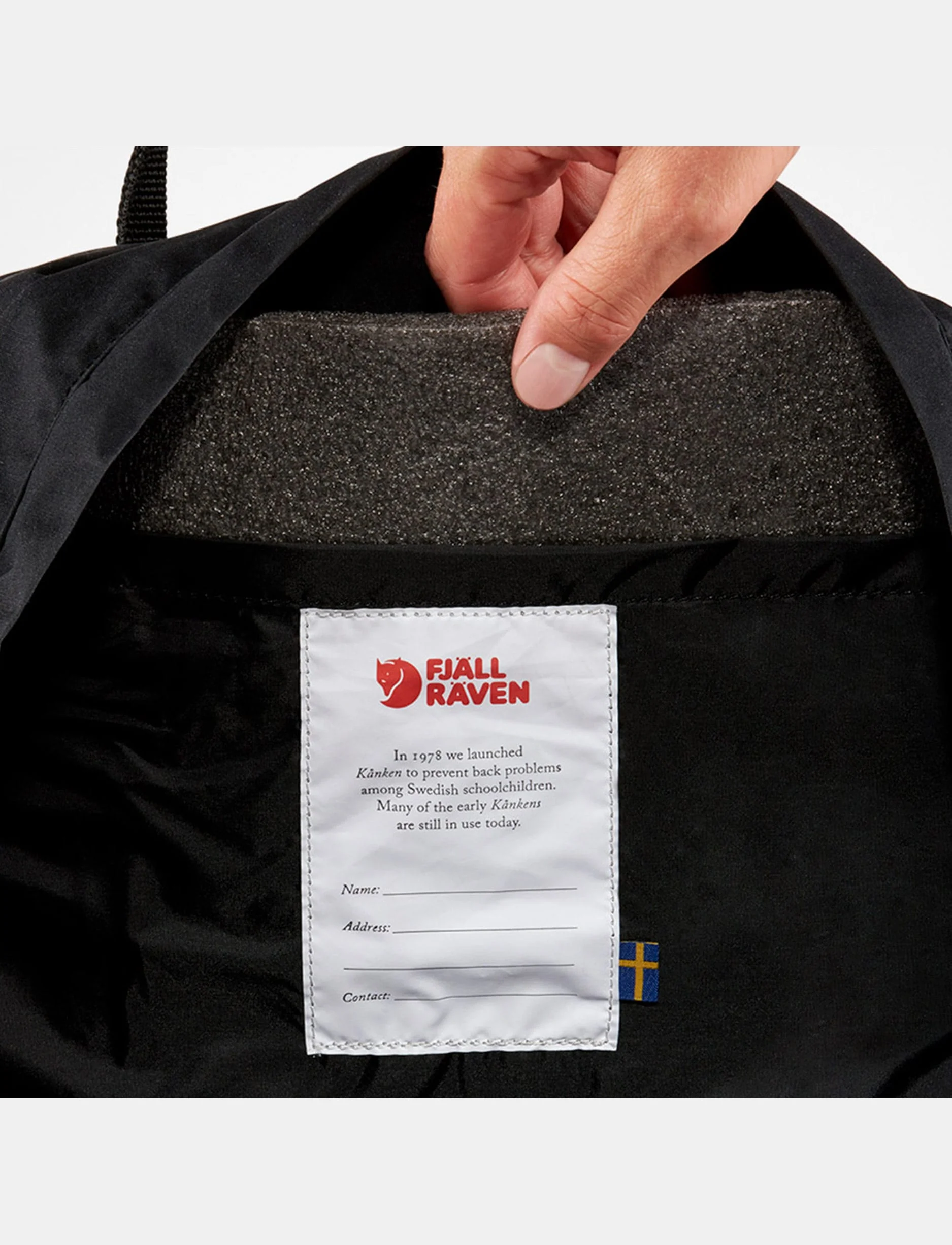 Fjallraven Kanken Classic - תיק גב קאן קן קלאסי 16 ליטר בצבע שחור - Image 3