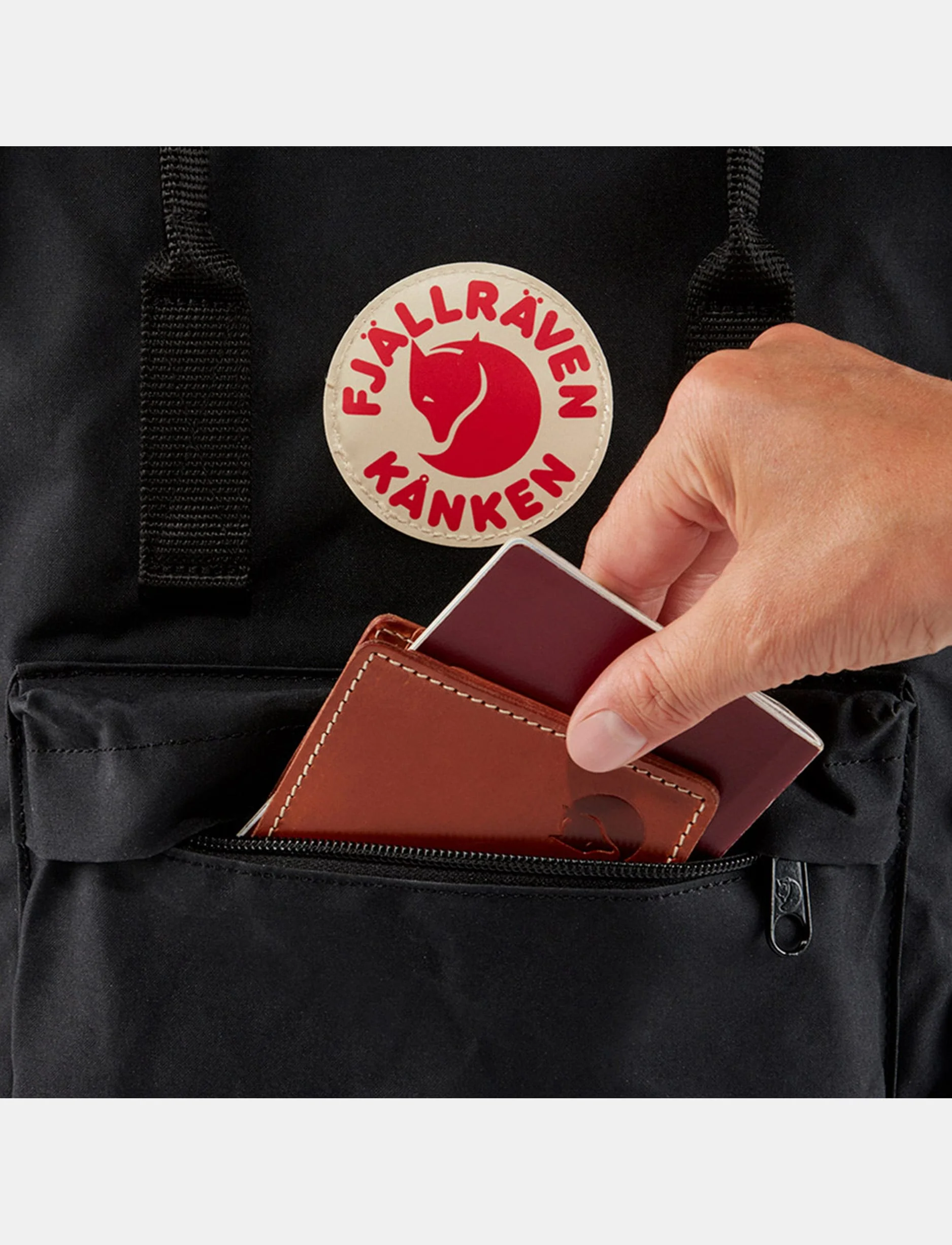 Fjallraven Kanken Classic - תיק גב קאן קן קלאסי 16 ליטר בצבע שחור - Image 4