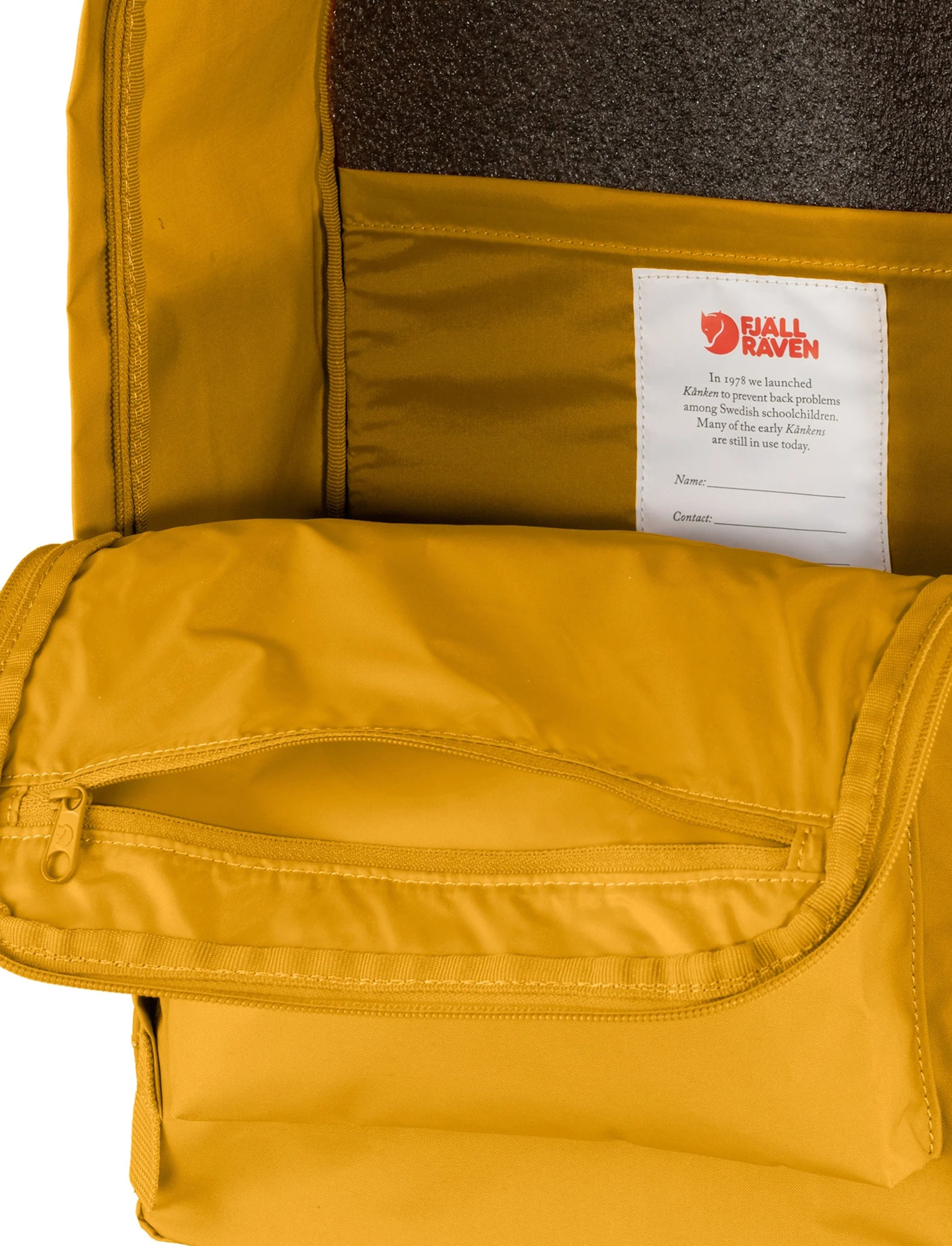 Fjallraven  Kanken Laptop 15" New - תיק גב לפטופ קנקן 15 ליטר בצבע חרדל - Image 6