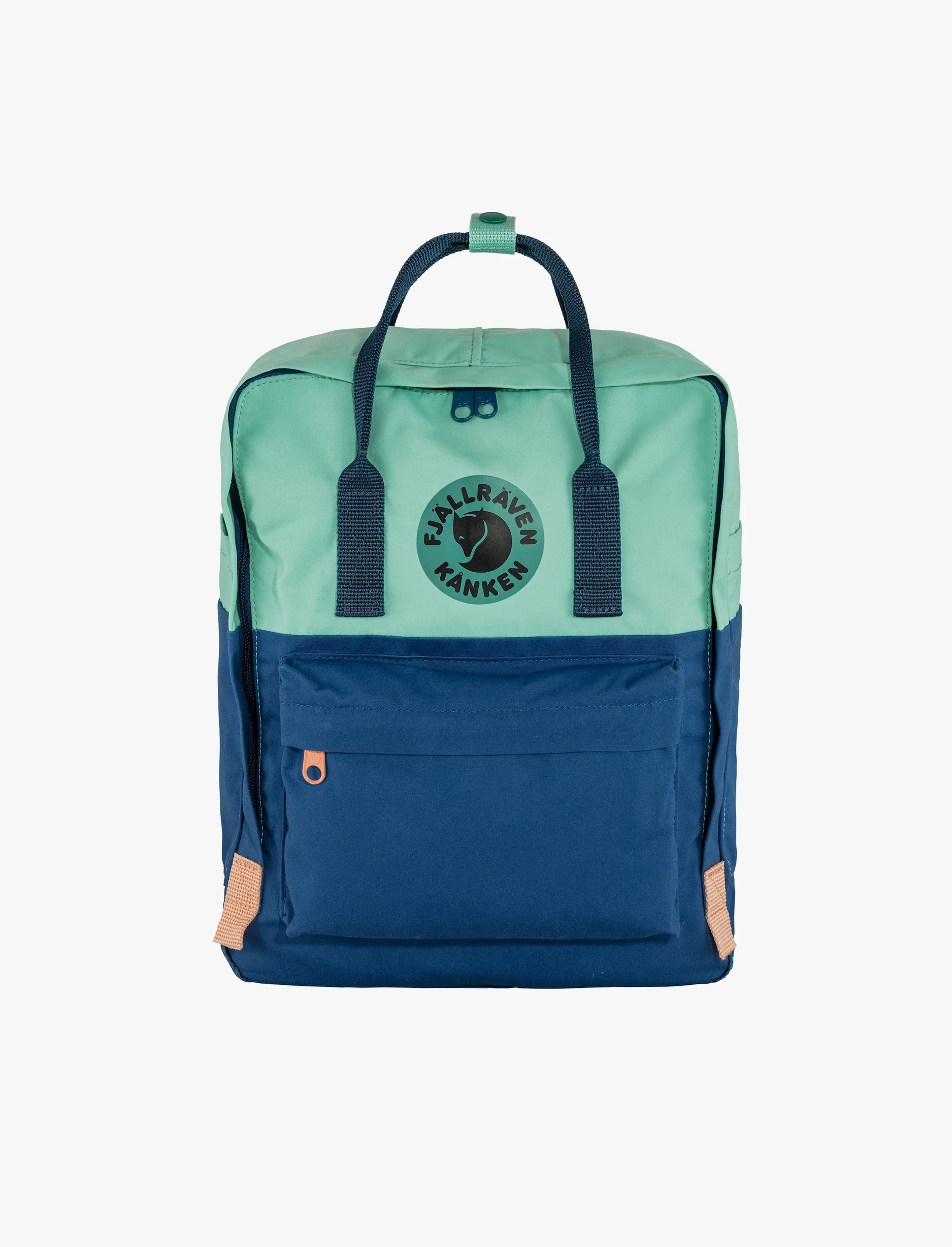 Fjallraven Kanken Art -תיק גב קנקן בהדפס אומנותי בצבע ים/שמיים