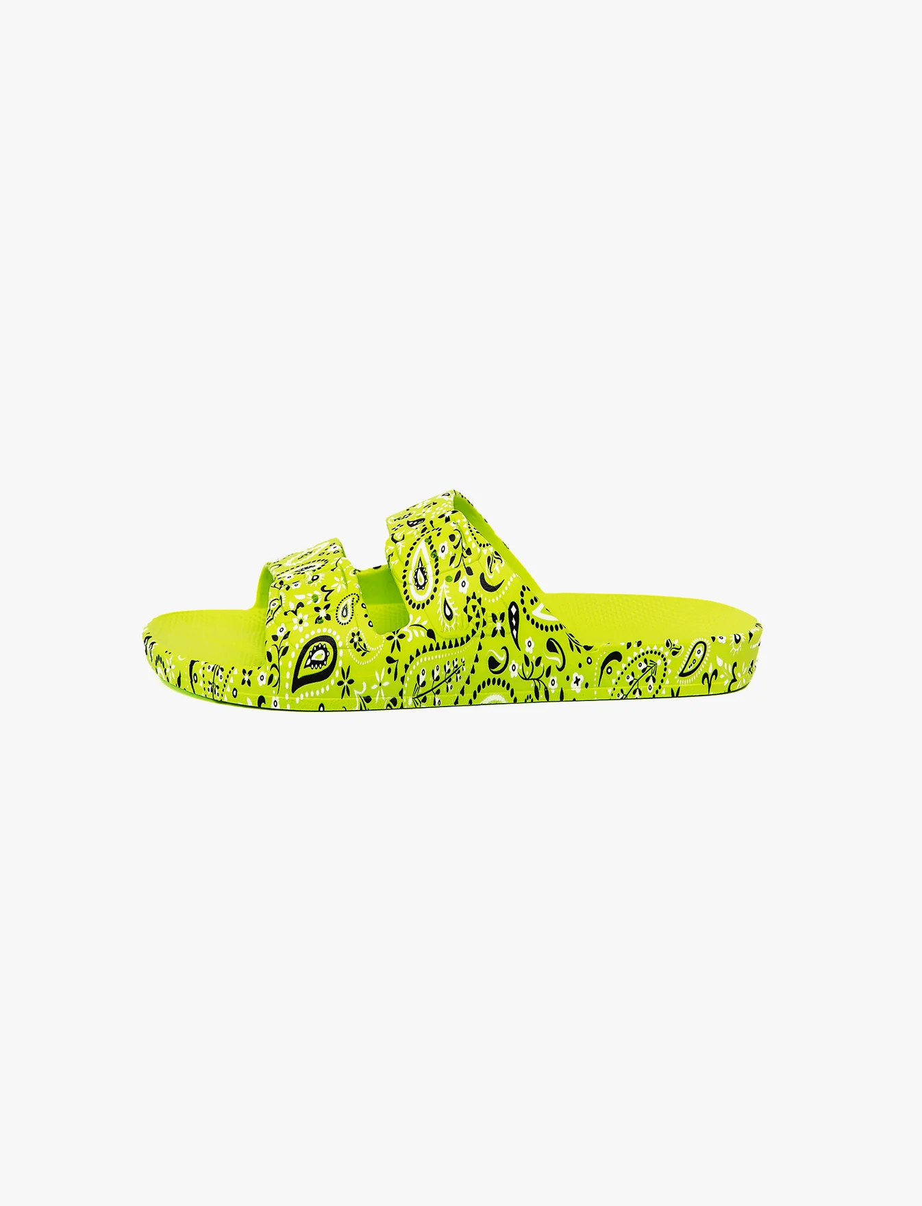 Fredoom Moses Kids Ringo Alice- כפכפים לילדים מוזס בצבע ירקרק בהדפס בנדנה - Image 2