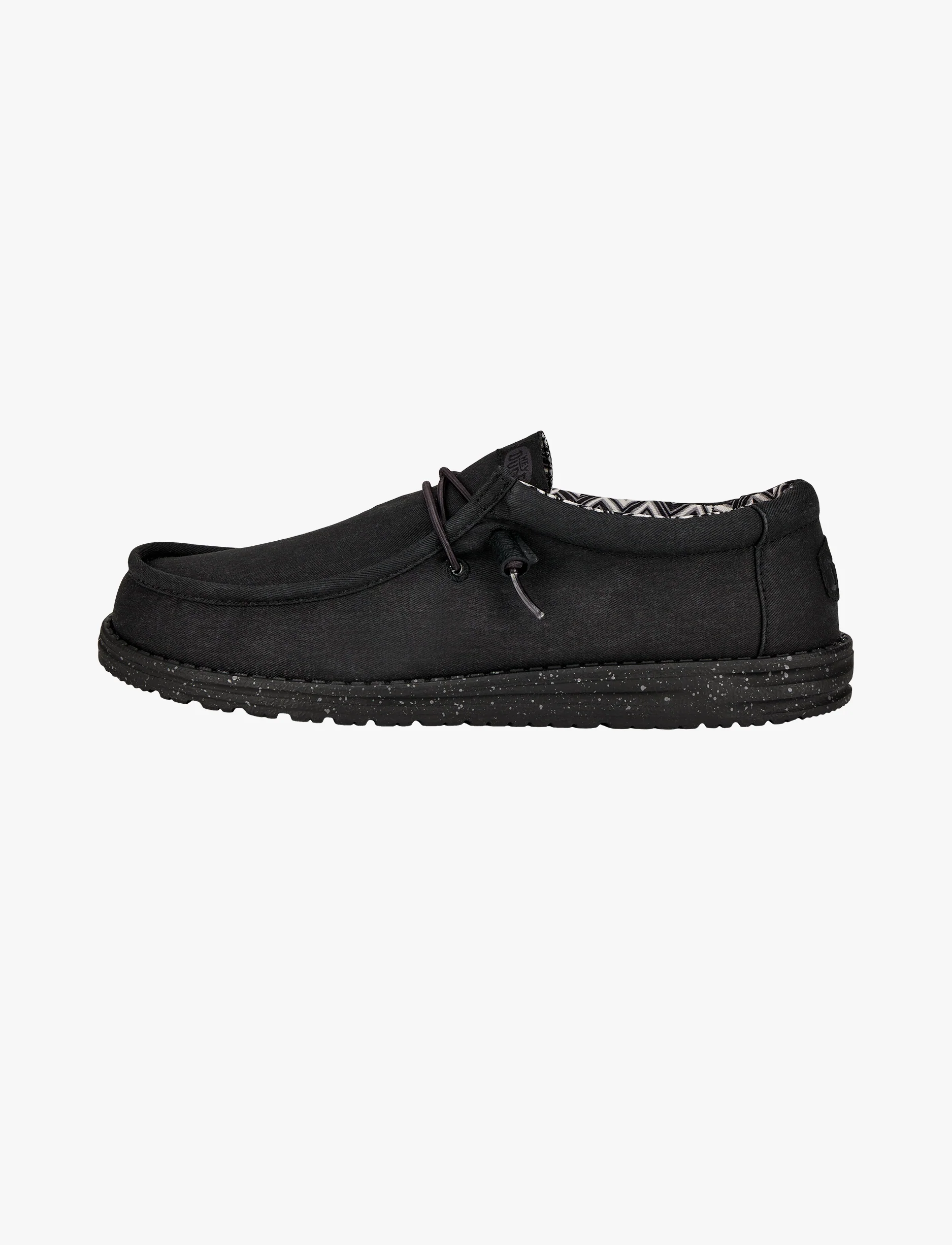 Hey Dude Wally Stretch Canvas - נעלי סליפ און היידוד לגברים בצבע שחור - Image 7