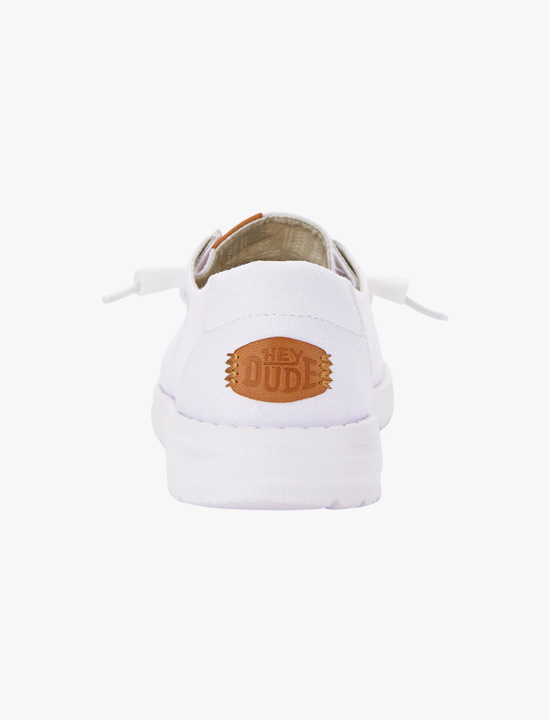 Hey Dude Lace Slip On Wendy Canvas - נעלי סליפ און היי דוד וונדי קנבס לנשים בצבע לבן - Image 7