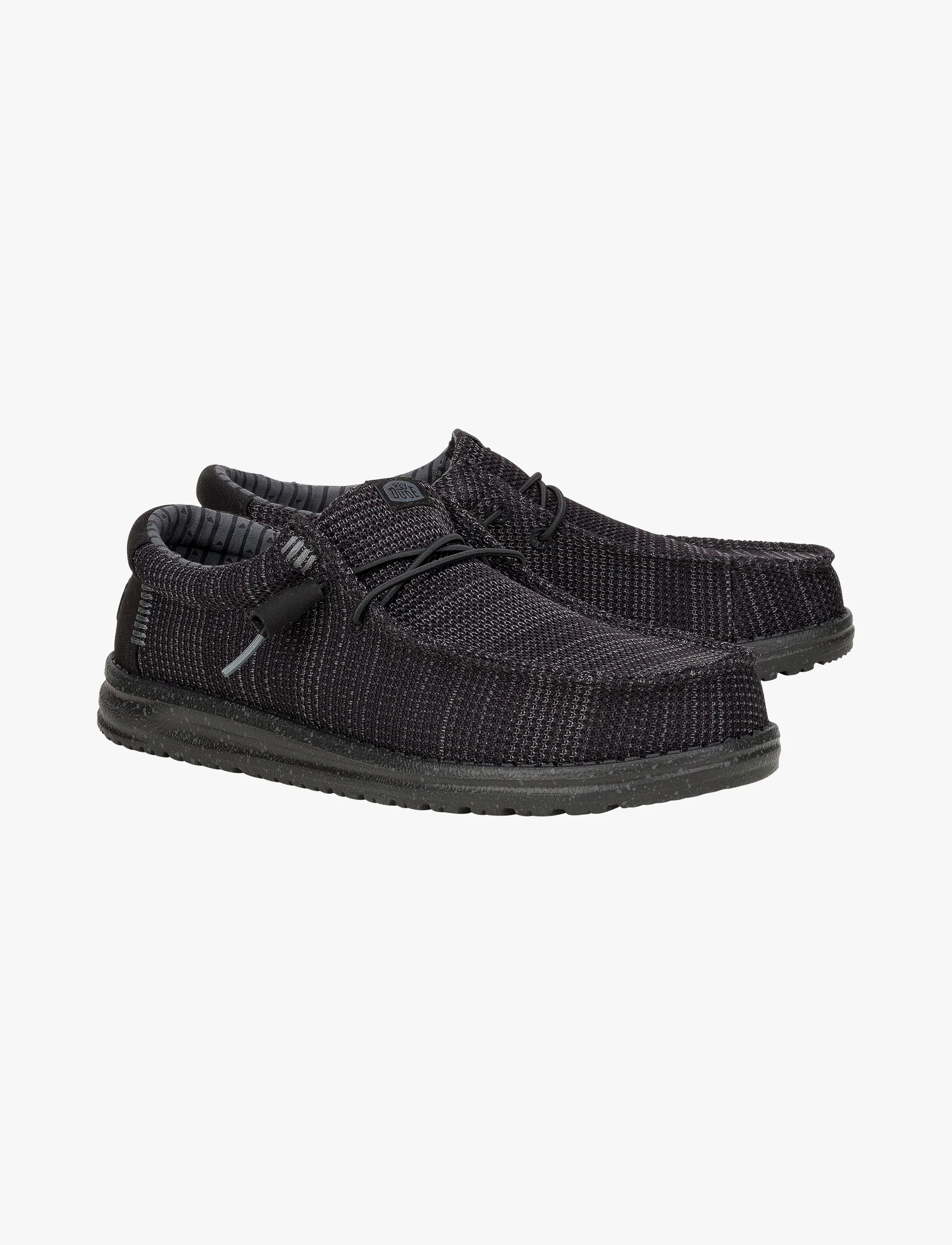 Hey Dude Slip On Wally Stretch Sox - נעלי סליפ און היי דוד לגברים בצבע שחור - Image 4