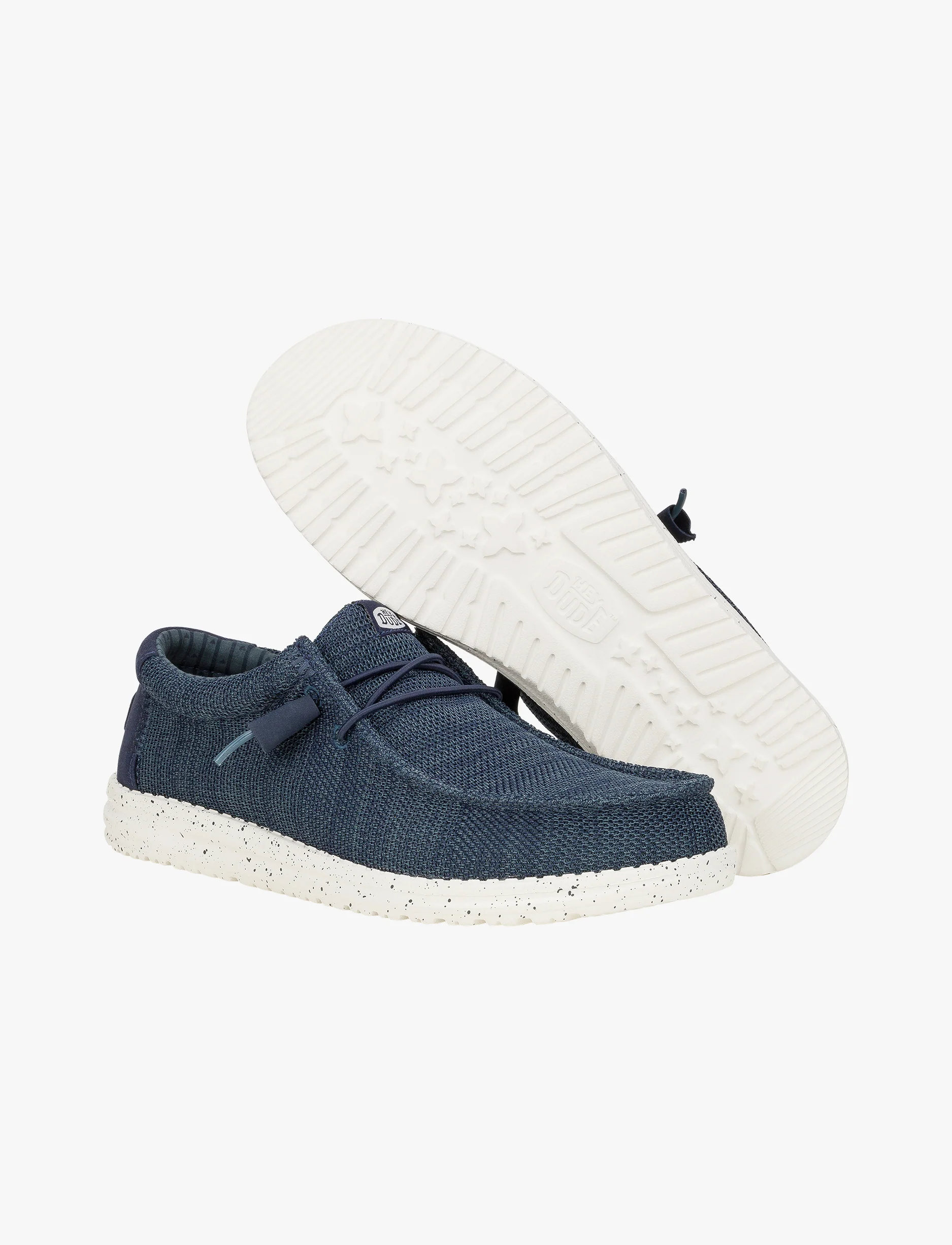 Hey Dude Slip On Wally Stretch Sox - נעלי סליפ און היי דוד לגברים בצבע נייבי - Image 4