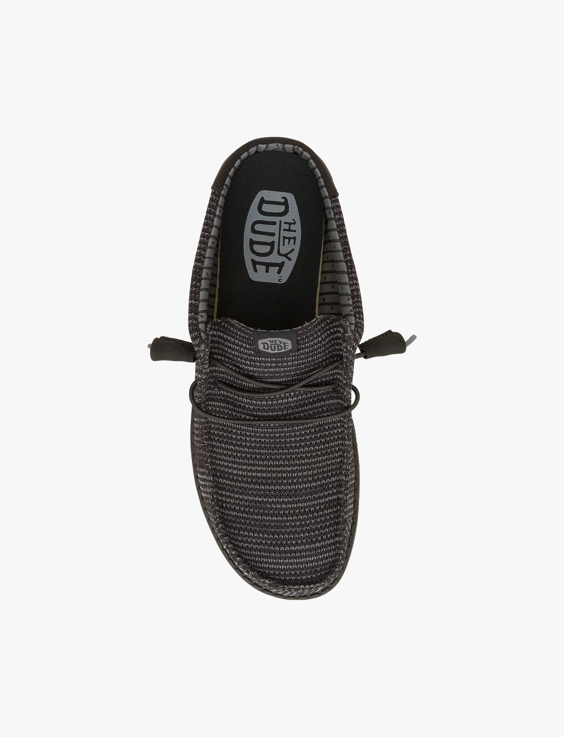 Hey Dude Wally Strech Slip Sox - כפכפי סליפ און היי דוד לגברים בצבע שחור - Image 3