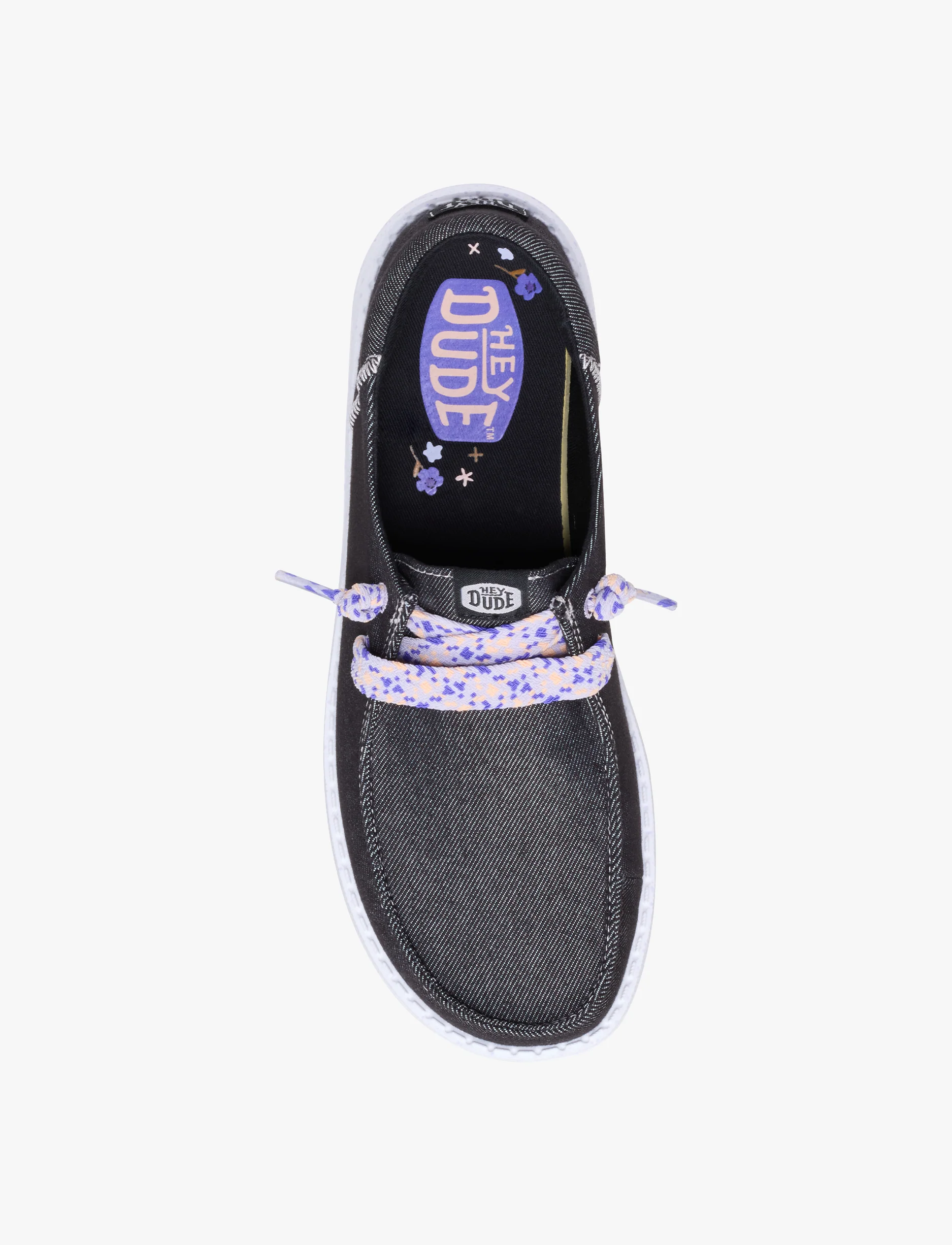 Hey Dude Wendy Funk Friendship Lace - נעלי סליפ און היידוד לנשים בצבע שחור - Image 3