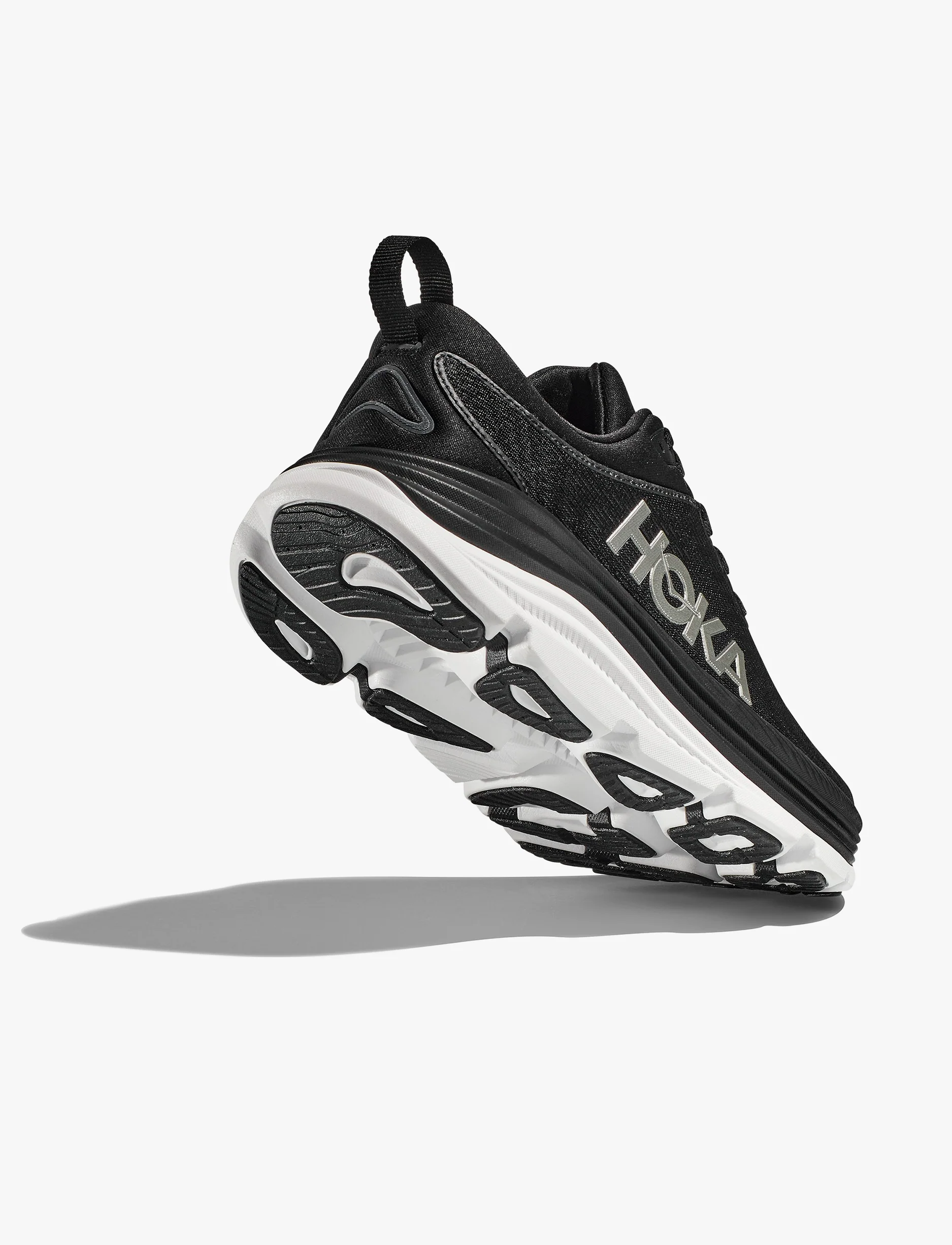 HOKA Gaviota Wide 5 - נעלי ספורט גברים הוקה גביוטה 5 רחבות בצבע שחור/לבן - Image 4
