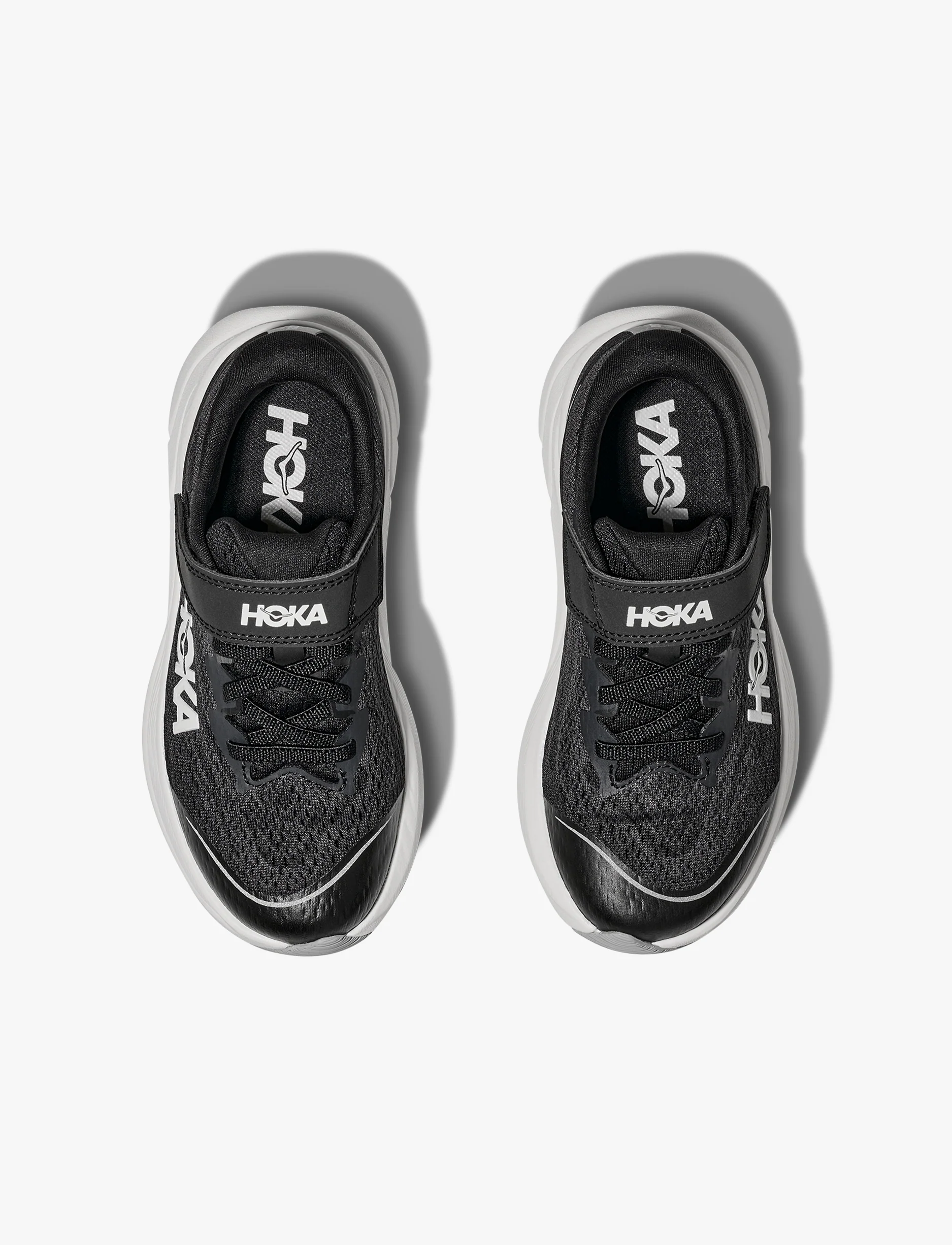 HOKA RINCON 4 LITTLE KIDS - נעלי ספורט לילדים הוקה רינקון 4 בצבע שחור/לבן - Image 4
