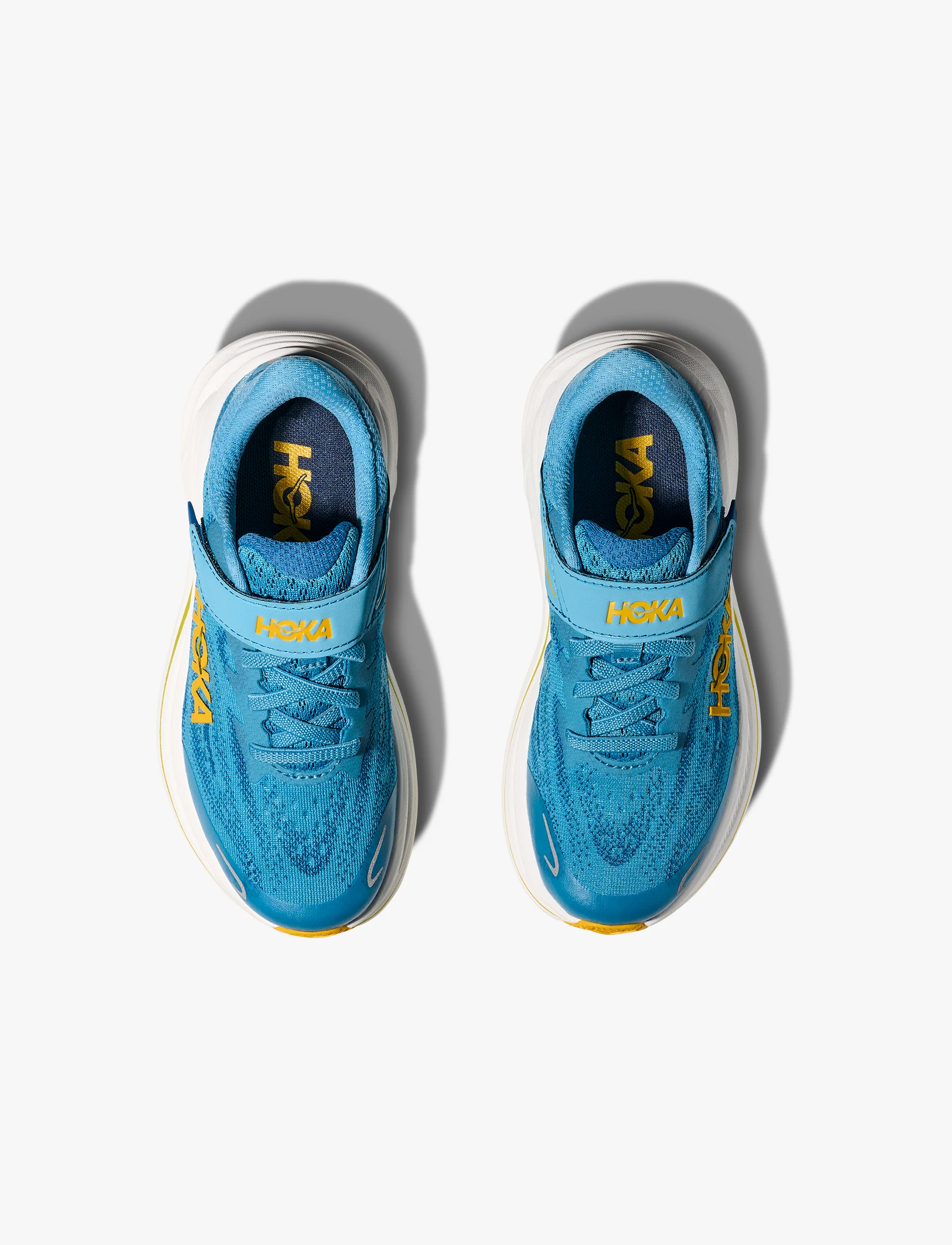 HOKA CLIFTON 10 LITTLE KIDS - נעלי ספורט ילדים הוקה קליפטון 10 בצבע כחול אלפיני/לילה ערפל - Image 4