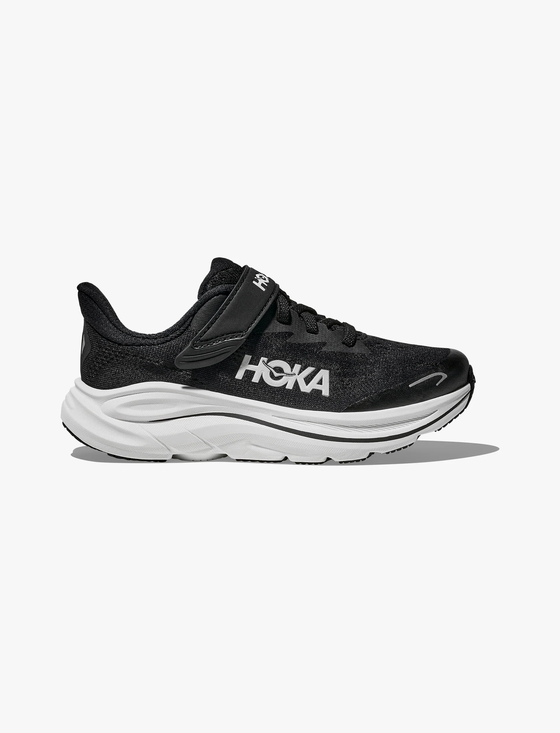 HOKA CLIFTON 10 LITTLE KIDS - נעלי ספורט ילדים הוקה קליפטון 10 בצבע שחור/לבן - Image 2