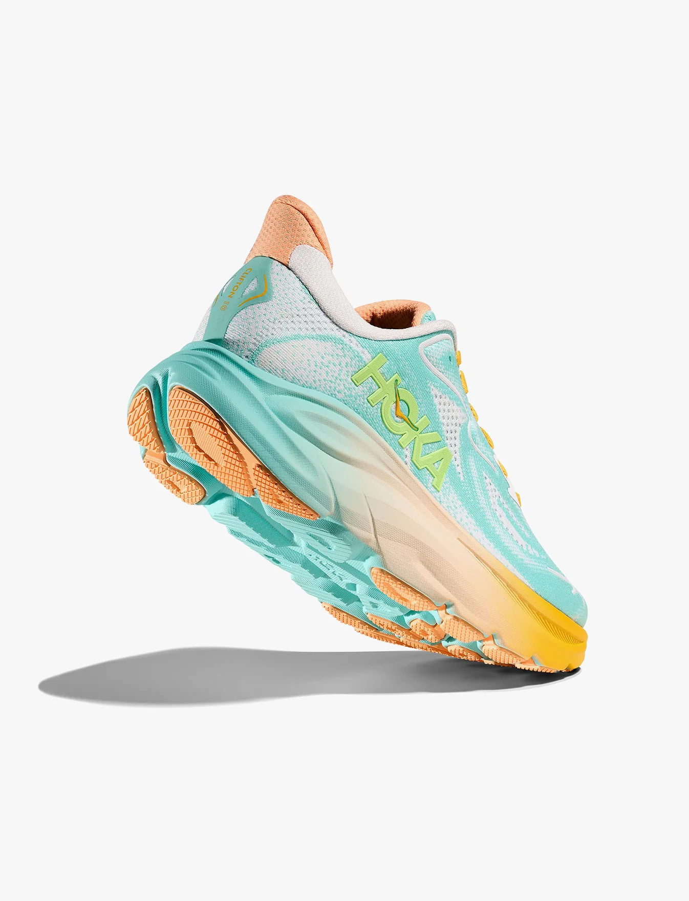 HOKA CLIFTON 10 - נעלי ספורט נשים הוקה קליפטון 10 בצבע כחול מנצנץ/לבן - Image 3