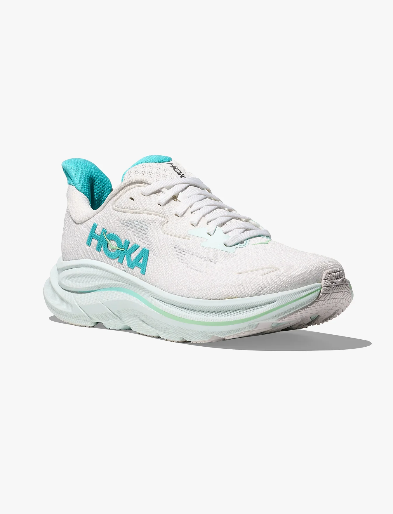 HOKA CLIFTON 10 -  נעלי ספורט נשים הוקה קליפטון 10 בצבע לבן/כחול סיאלו