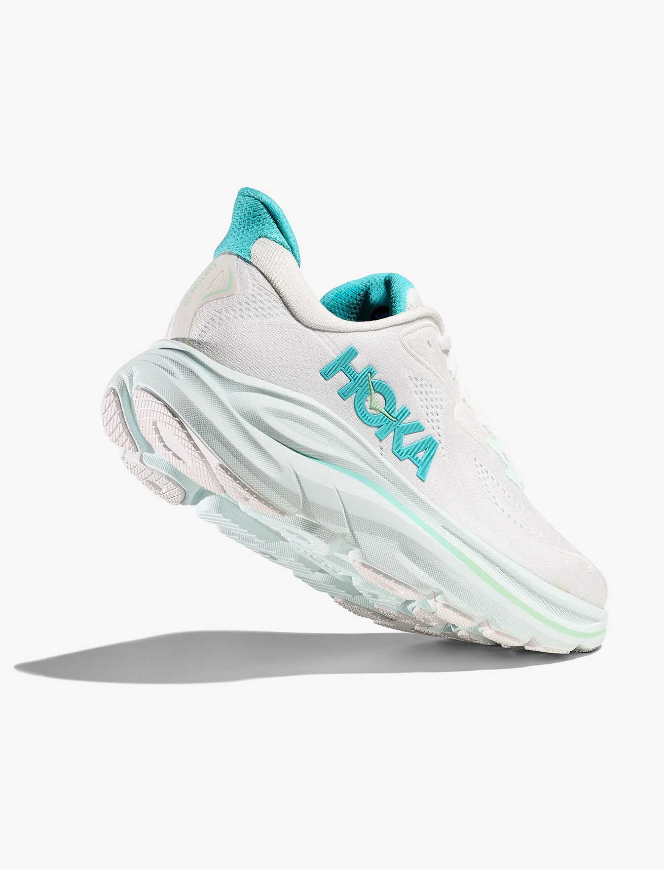 HOKA CLIFTON 10 -  נעלי ספורט נשים הוקה קליפטון 10 בצבע לבן/כחול סיאלו - Image 4