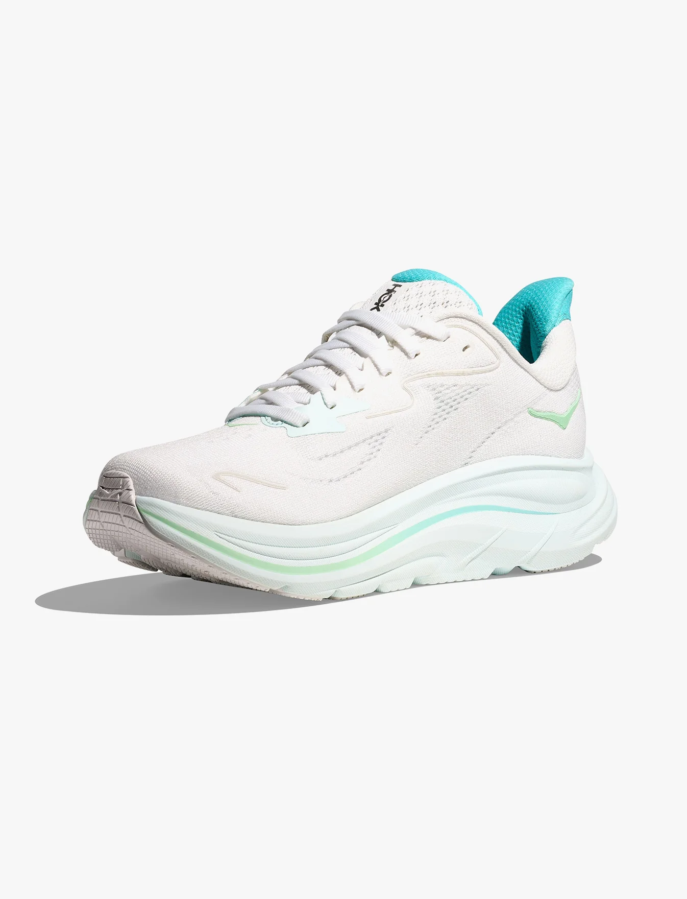 HOKA CLIFTON 10 -  נעלי ספורט נשים הוקה קליפטון 10 בצבע לבן/כחול סיאלו - Image 6