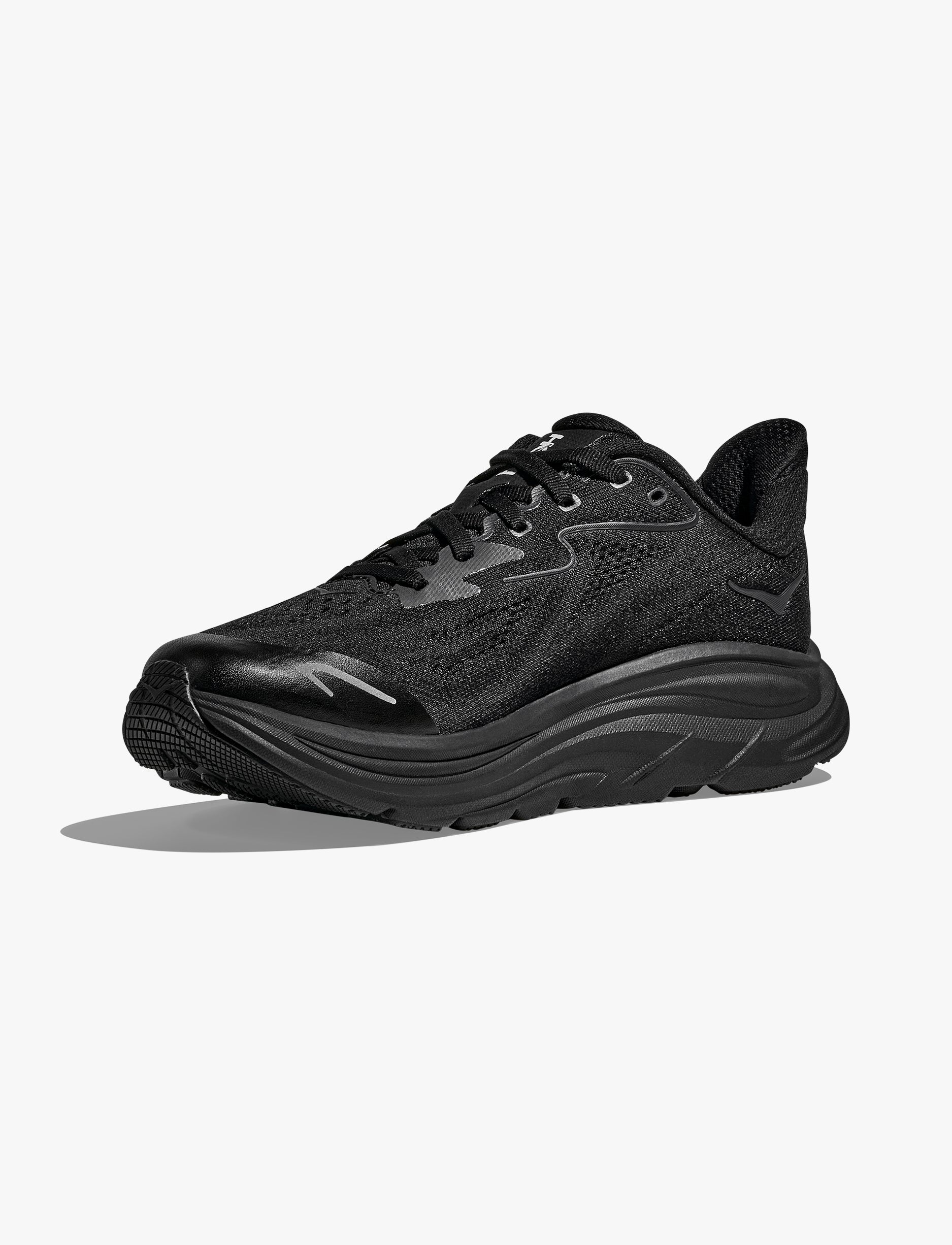 HOKA CLIFTON 10 BIG KIDS - נעלי ספורט ילדים הוקה קליפטון 10 בצבע שחור/שחור - Image 6
