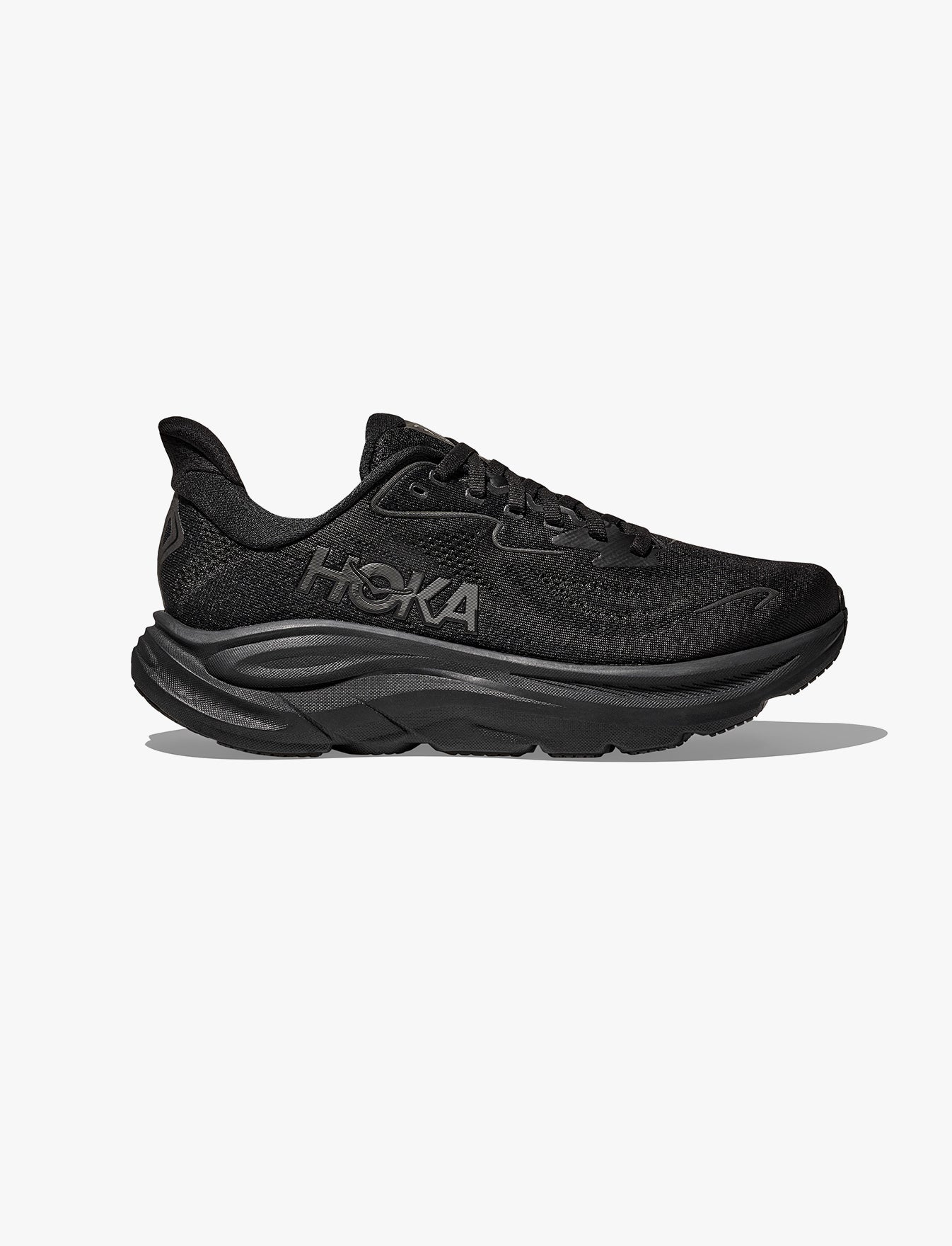 HOKA CLIFTON WIDE 10 - נעלי ספורט גברים הוקה קליפטון 10 רחבות בצבע שחור/שחור - Image 2