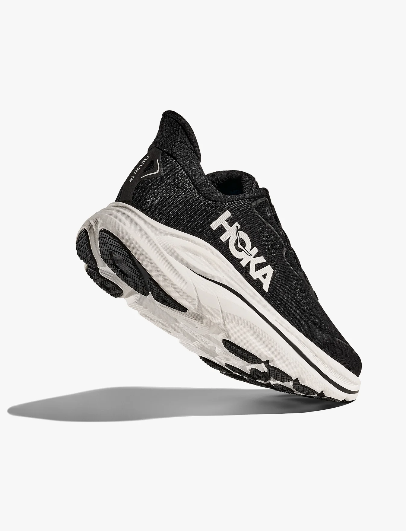 HOKA CLIFTON WIDE 10 - נעלי ספורט גברים הוקה קליפטון 10 רחבות בצבע שחור/לבן - Image 3