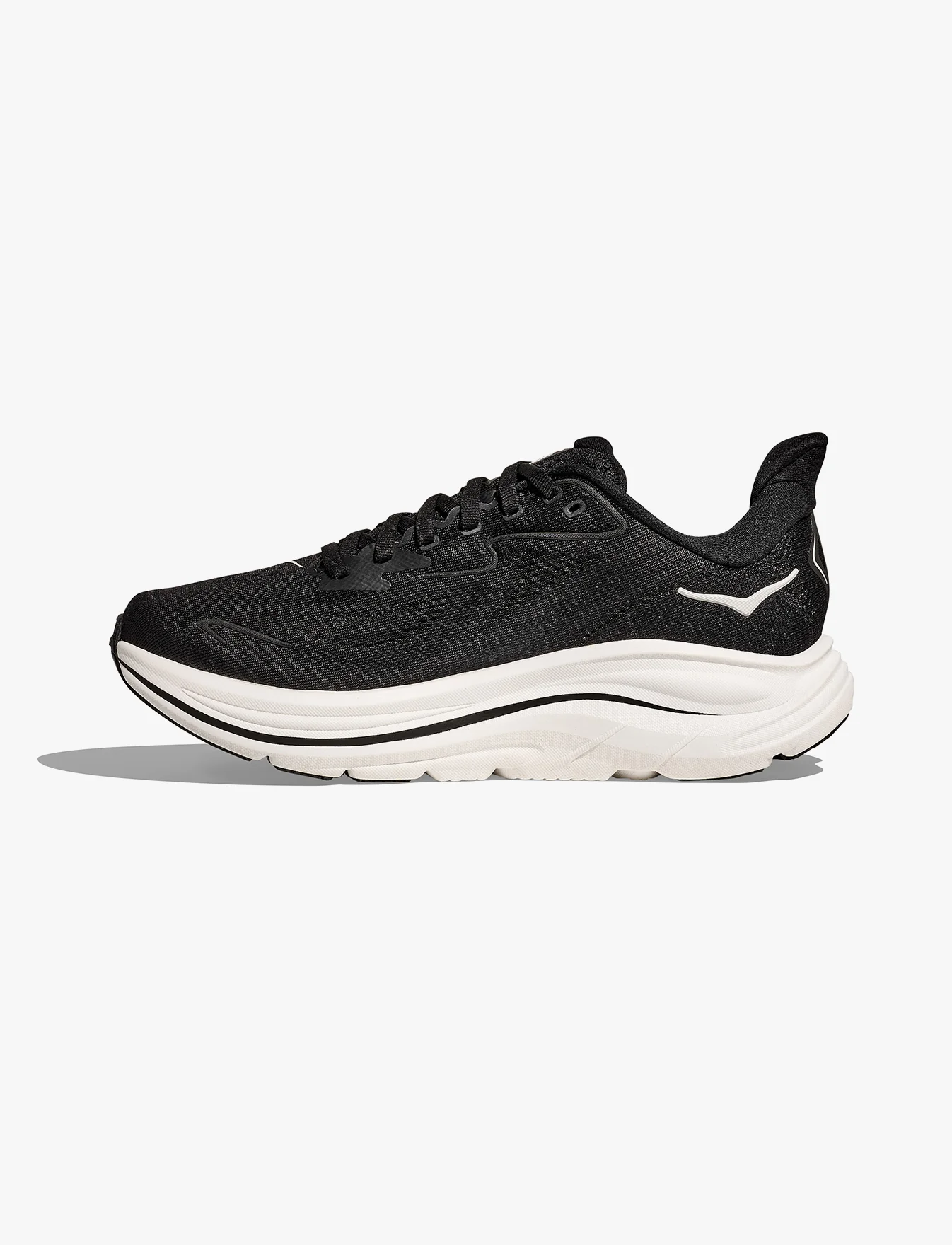 HOKA CLIFTON WIDE 10 - נעלי ספורט גברים הוקה קליפטון 10 רחבות בצבע שחור/לבן - Image 7