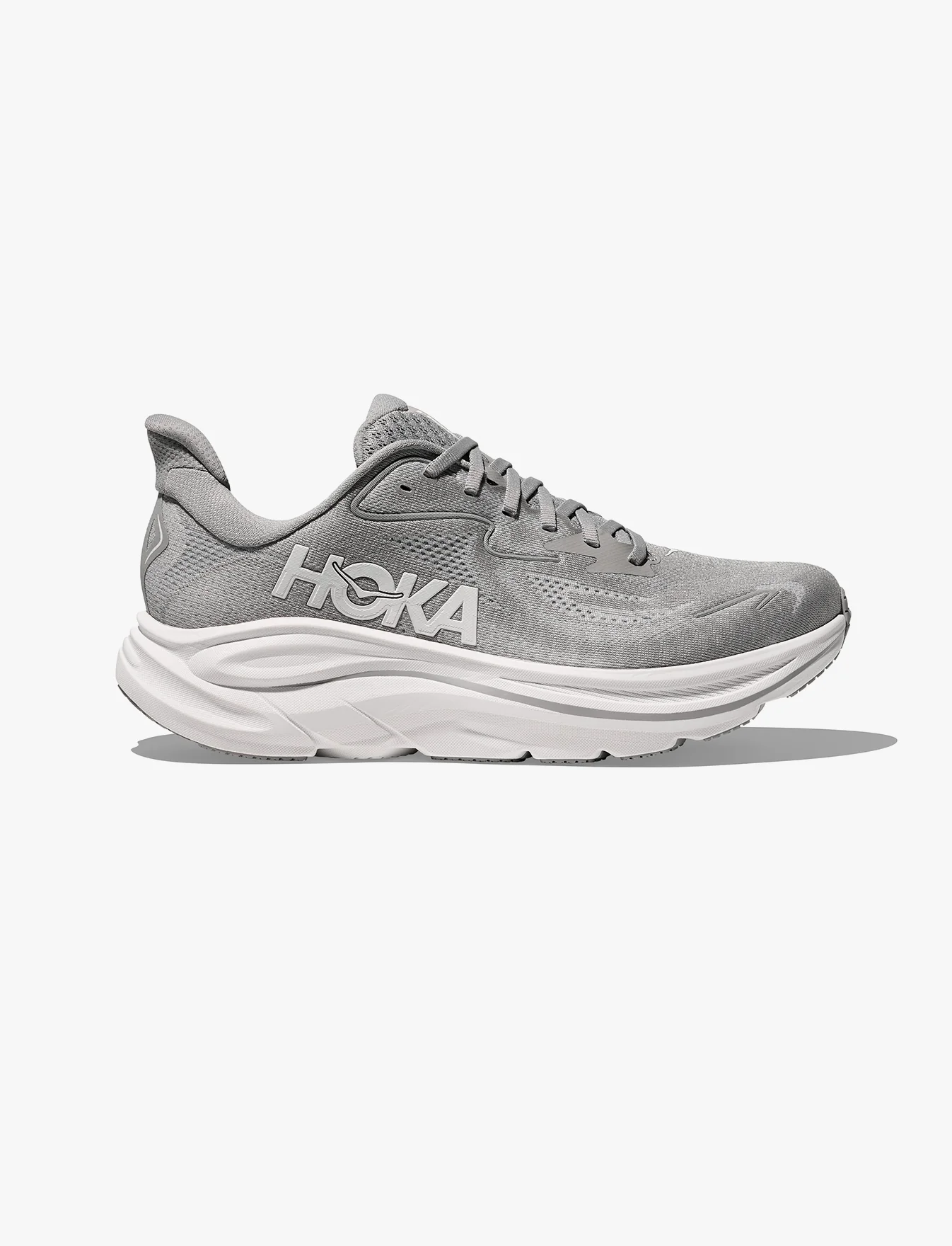 HOKA CLIFTON WIDE 10 - נעלי ספורט גברים הוקה קליפטון 10 רחבות בצבע אפור כוכב/אפור - Image 2