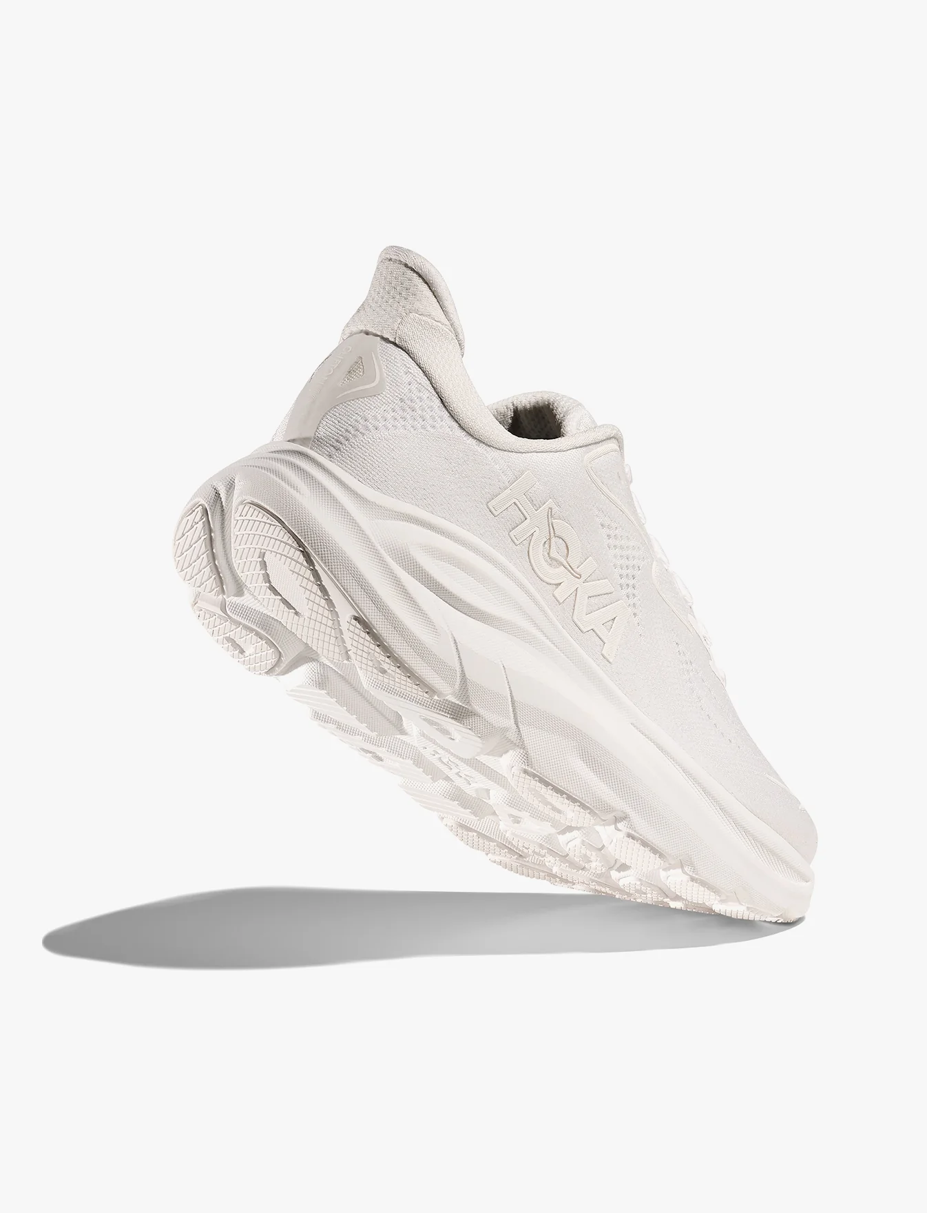 HOKA CLIFTON WIDE 10 -  נעלי ספורט גברים הוקה קליפטון 10 רחבות בצבע לבן/לבן - Image 4