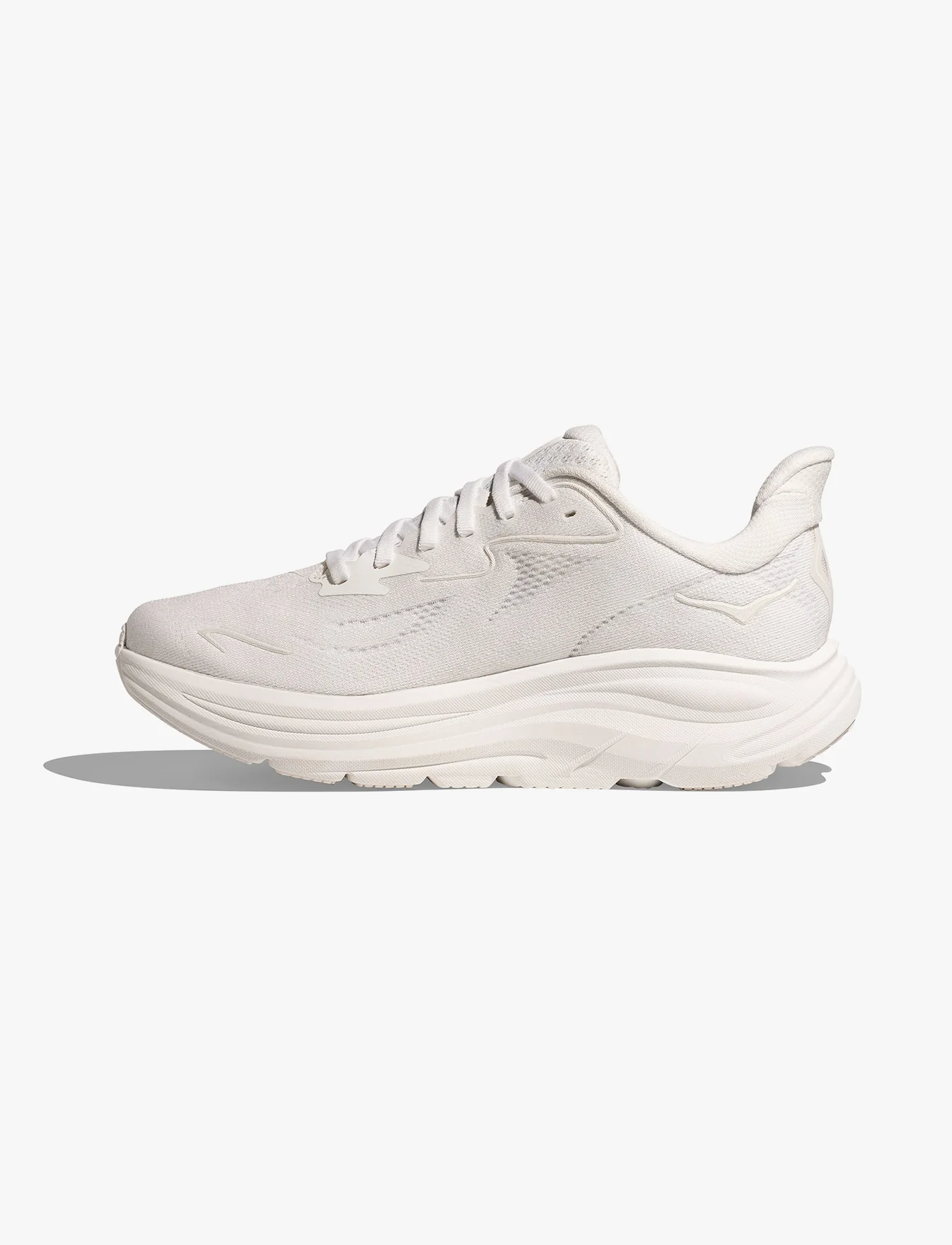 HOKA CLIFTON WIDE 10 -  נעלי ספורט גברים הוקה קליפטון 10 רחבות בצבע לבן/לבן - Image 7