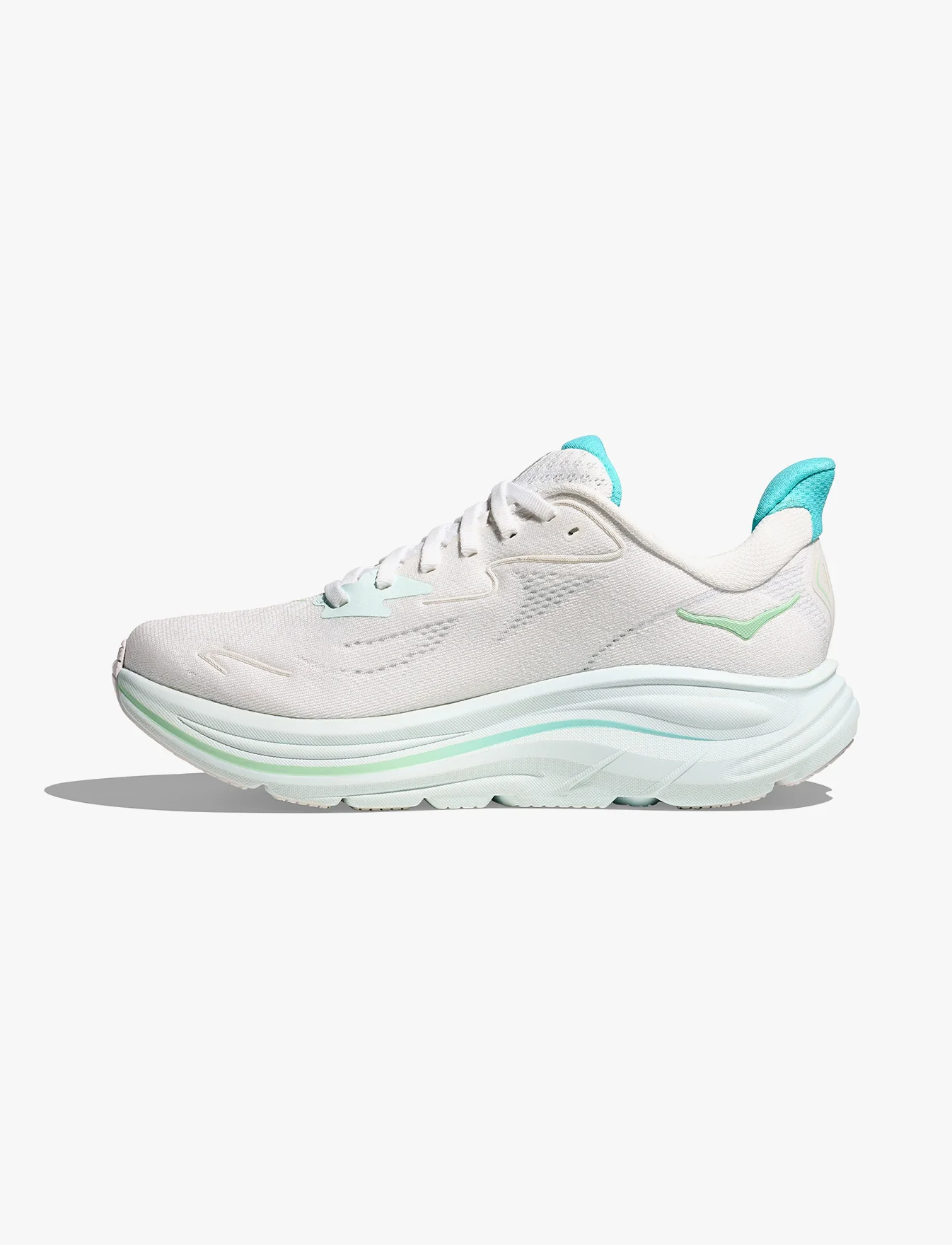 HOKA CLIFTON WIDE 10 - נעלי ספורט נשים הוקה קליפטון 10 רחבות בצבע לבן/כחול סיאלו - Image 7