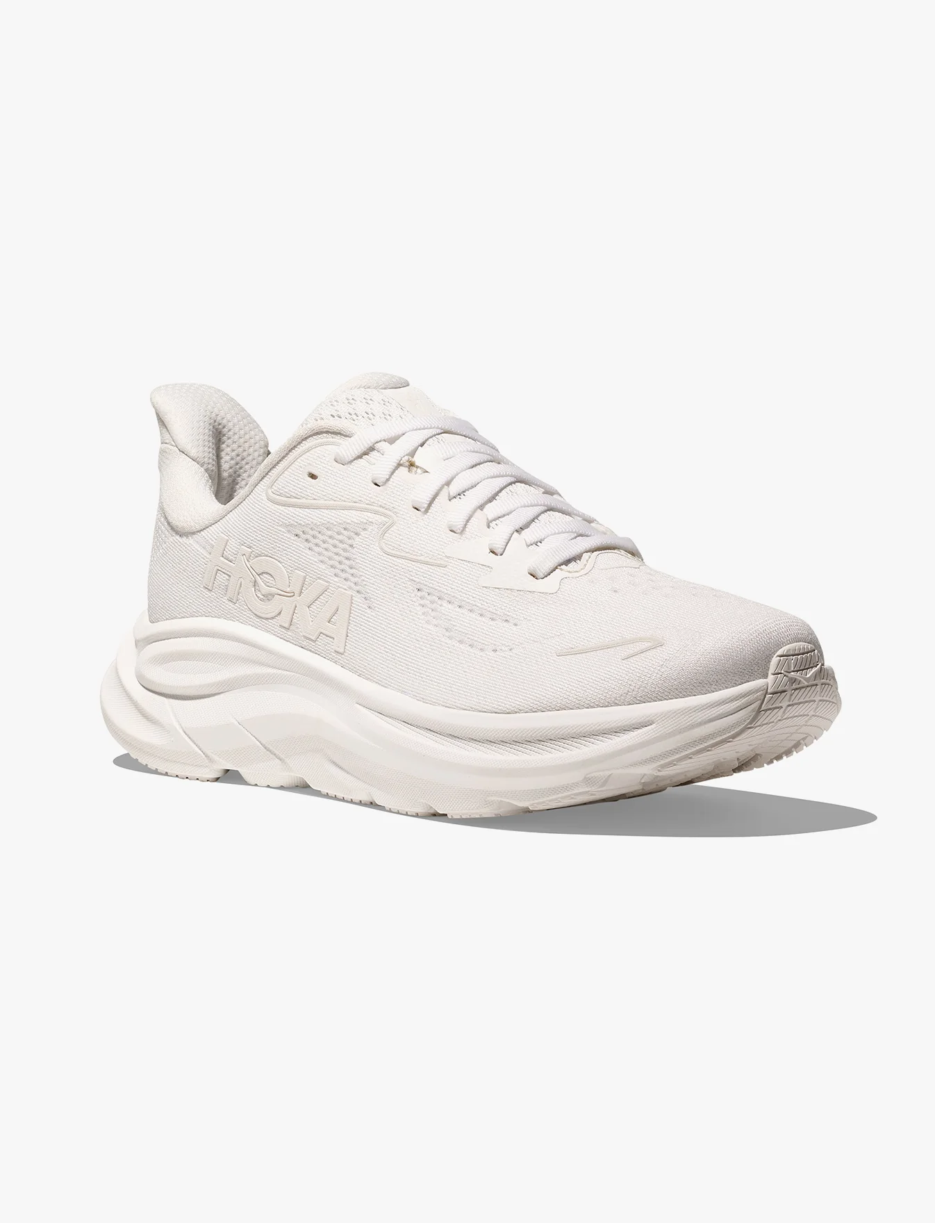 HOKA CLIFTON WIDE 10 - נעלי ספורט נשים הוקה קליפטון 10 רחבות בצבע לבן/לבן