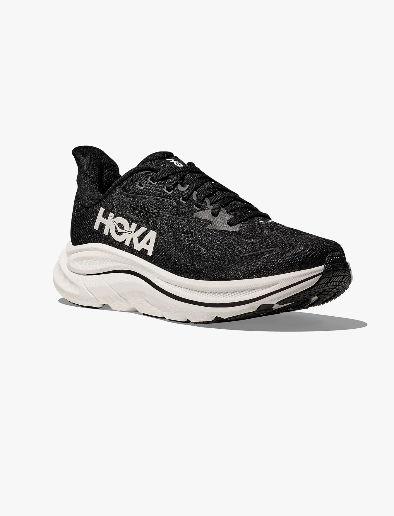 HOKA CLIFTON X-WIDE 10 - נעלי ספורט נשים  הוקה קליפטון 10 אקסטרה רחבות בצבע שחור/לבן