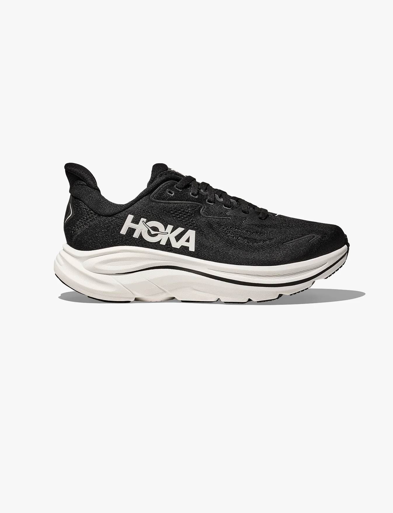 HOKA CLIFTON X-WIDE 10 - נעלי ספורט נשים  הוקה קליפטון 10 אקסטרה רחבות בצבע שחור/לבן - Image 2