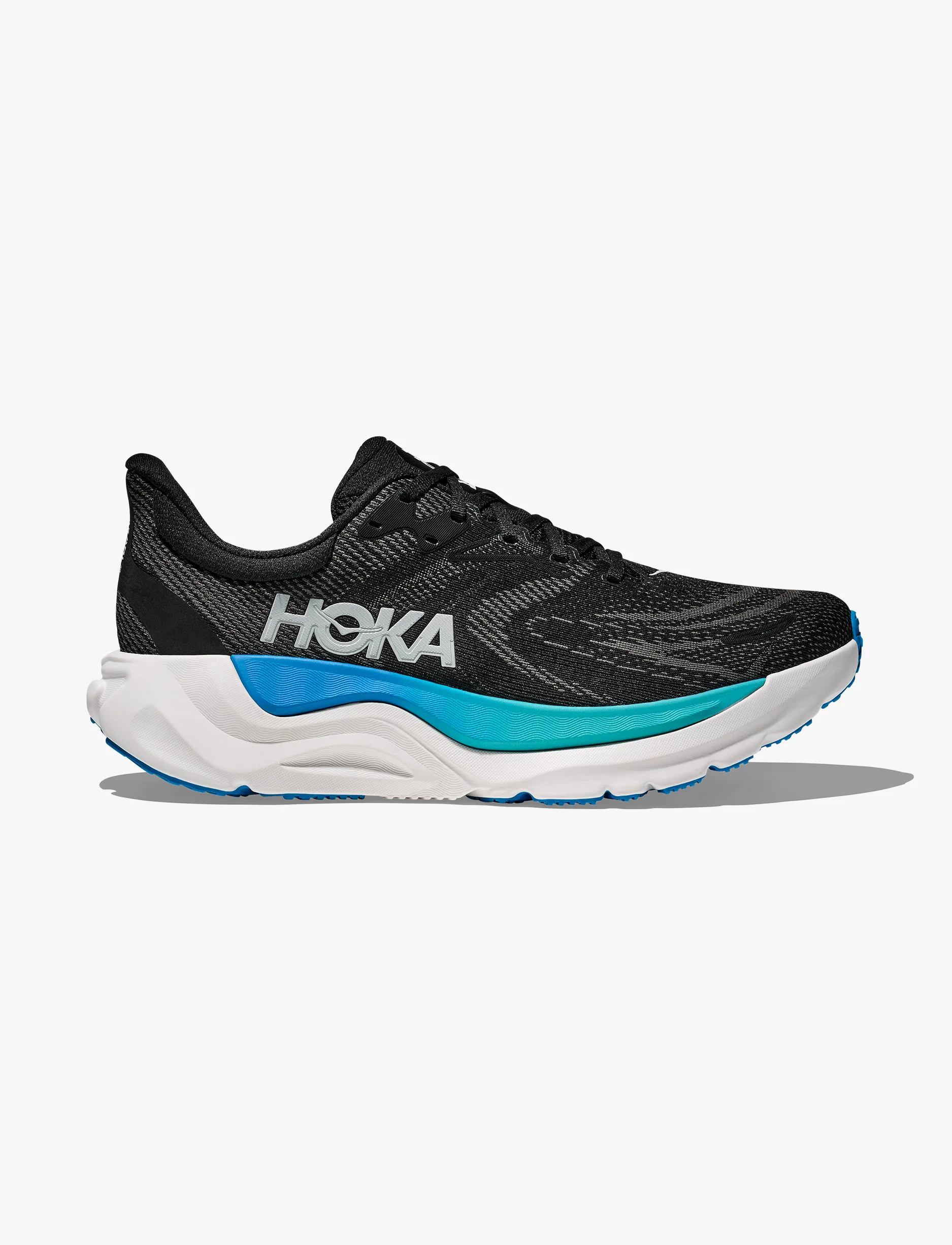 HOKA Arahi Wide 8 - נעלי ספורט גברים הוקה ארהי 8 רחבות בצבע שחור/כחול סקיי - Image 2