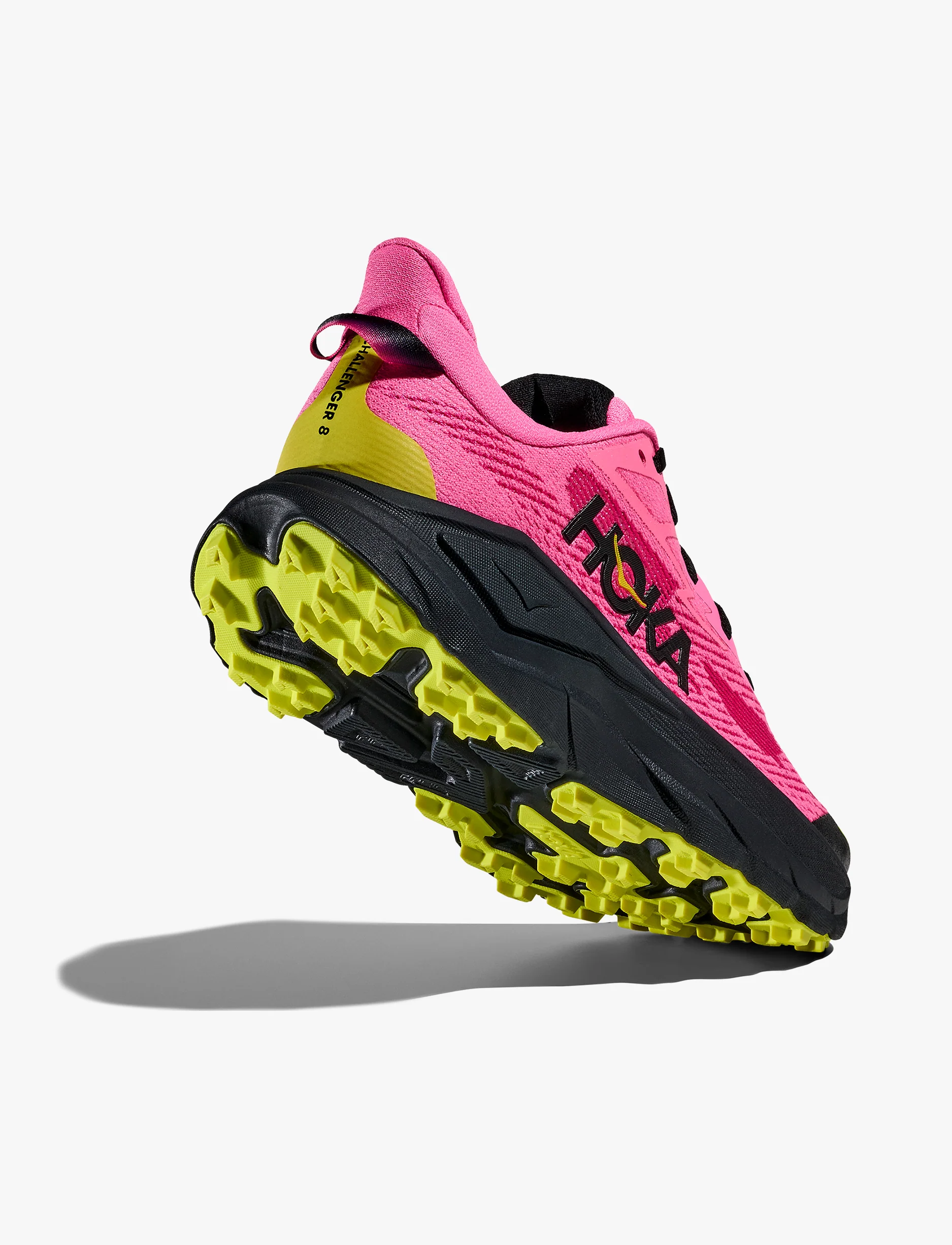 Hoka Challenger 8 - נעלי ספורט נשים הוקה צ'אלנג'ר 8 בצבע נאון רוז/שחור - Image 3