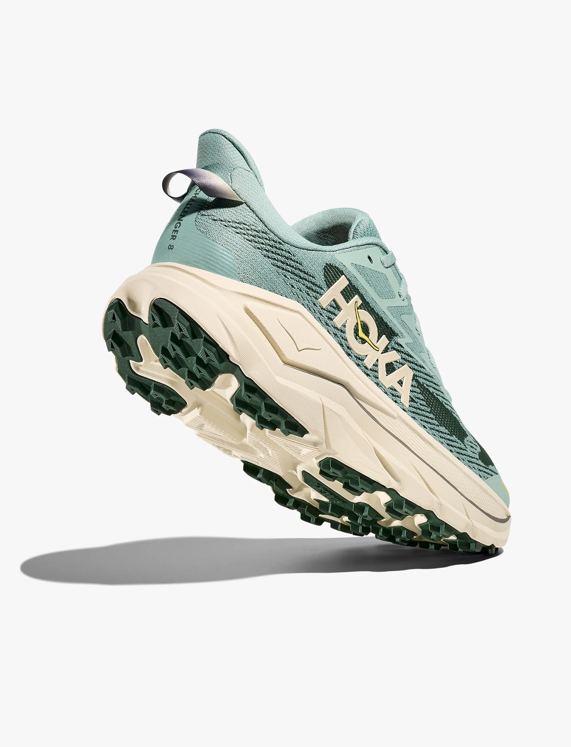 Hoka Challenger Wide 8 - נעלי ספורט גברים הוקה צ'אלנג'ר 8 רחבות בצבע ירוק ג'ייד/כמהין - Image 3