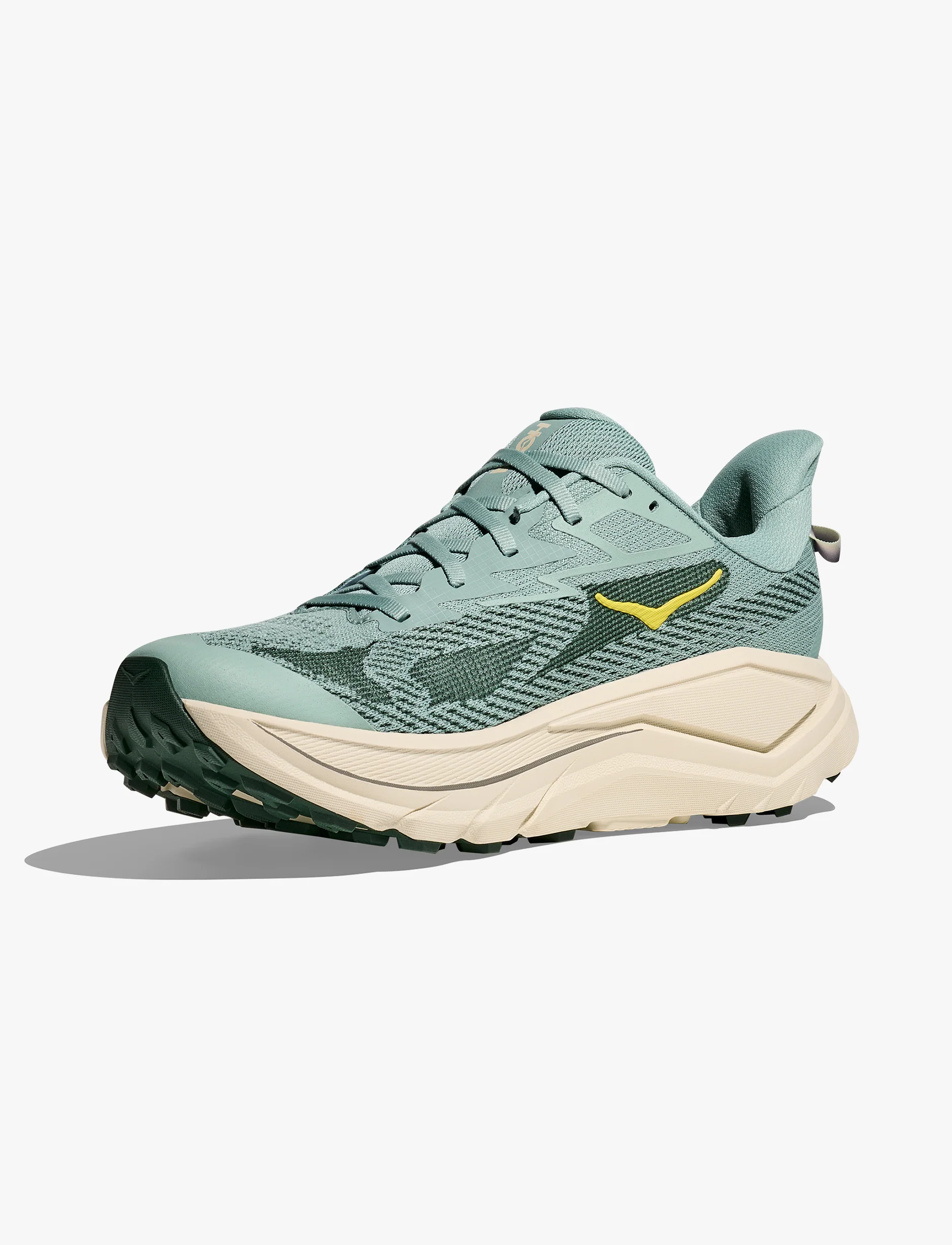 Hoka Challenger Wide 8 - נעלי ספורט גברים הוקה צ'אלנג'ר 8 רחבות בצבע ירוק ג'ייד/כמהין - Image 6