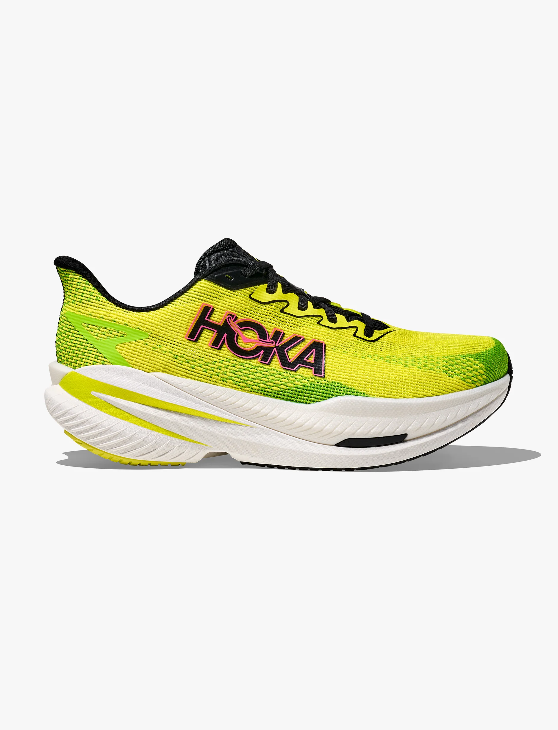 HOKA MACH X 3 Wide - נעלי ספורט לגברים הוקה מאכ איקס 3 רחבות בצבע נאון/נאון ליים - Image 2