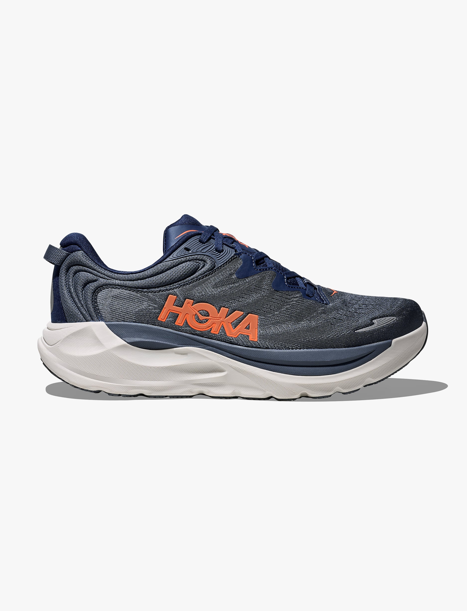 HOKA Gaviota Wide 6 - נעלי ספורט גברים הוקה גביוטה 6 רחבות בצבע כחול חצות/נייבי בהיר - Image 2