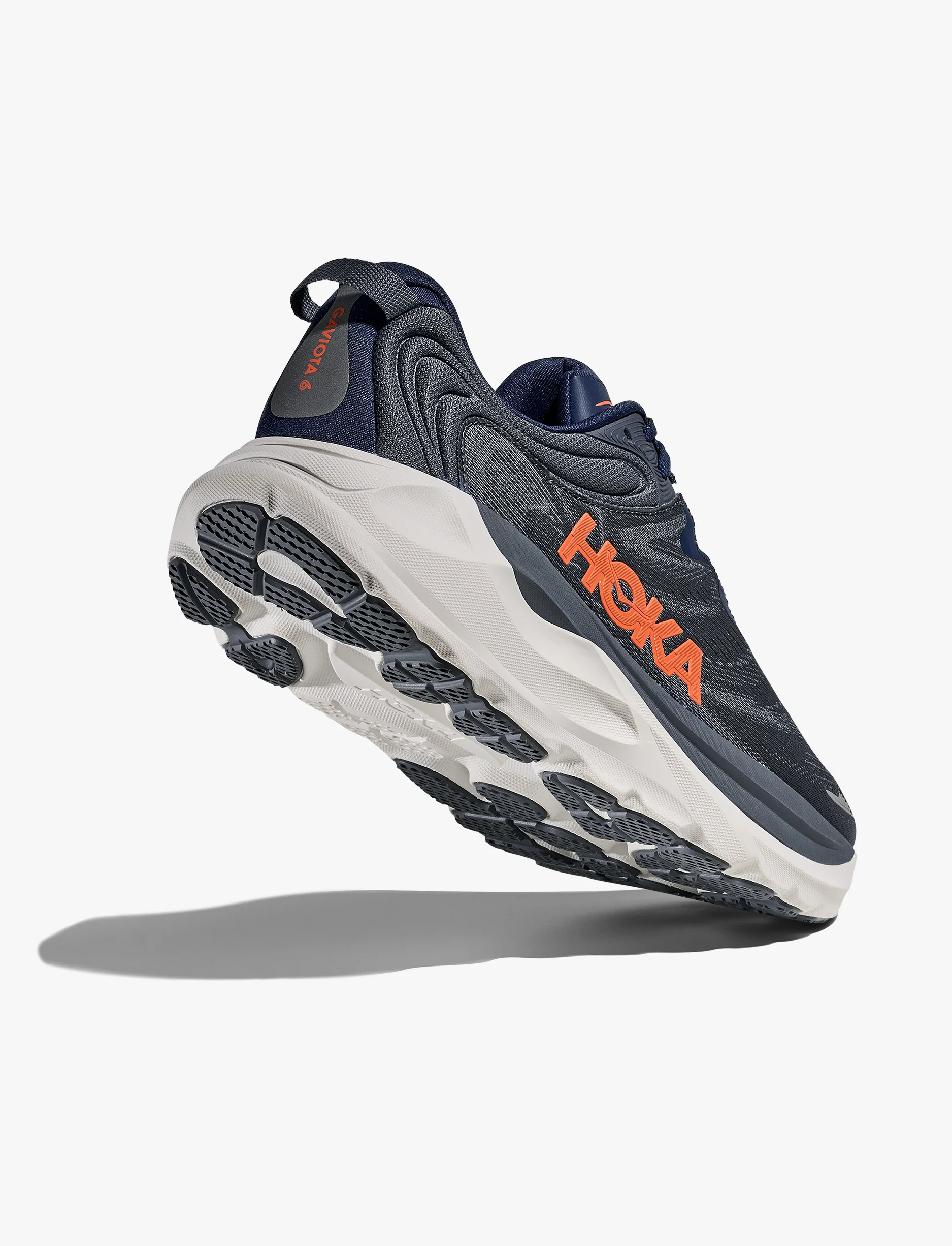 HOKA Gaviota Wide 6 - נעלי ספורט גברים הוקה גביוטה 6 רחבות בצבע כחול חצות/נייבי בהיר - Image 3