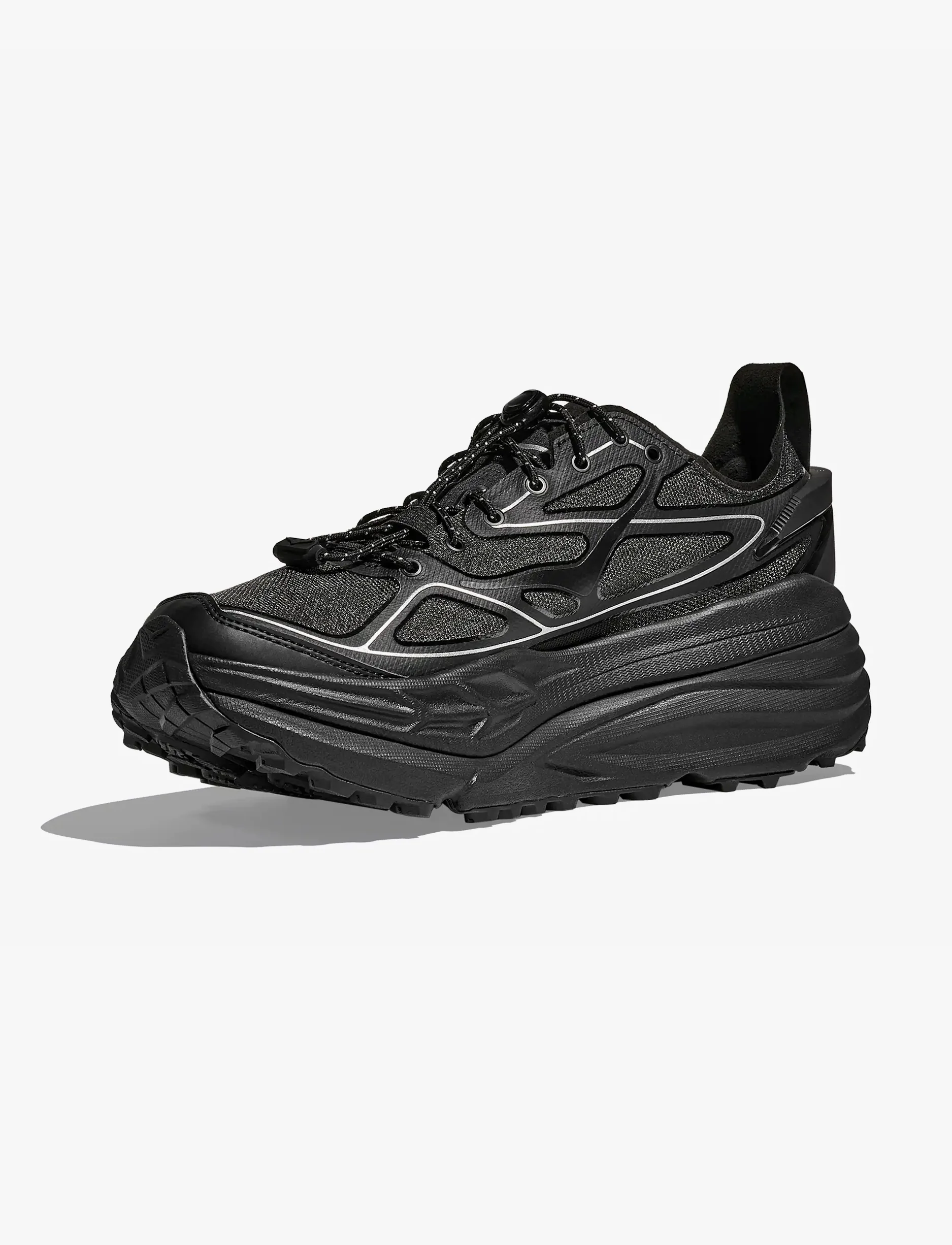 HOKA STINSON ONE7 - נעלי הוקה סטינסון בצבע שחור/כסף - Image 5