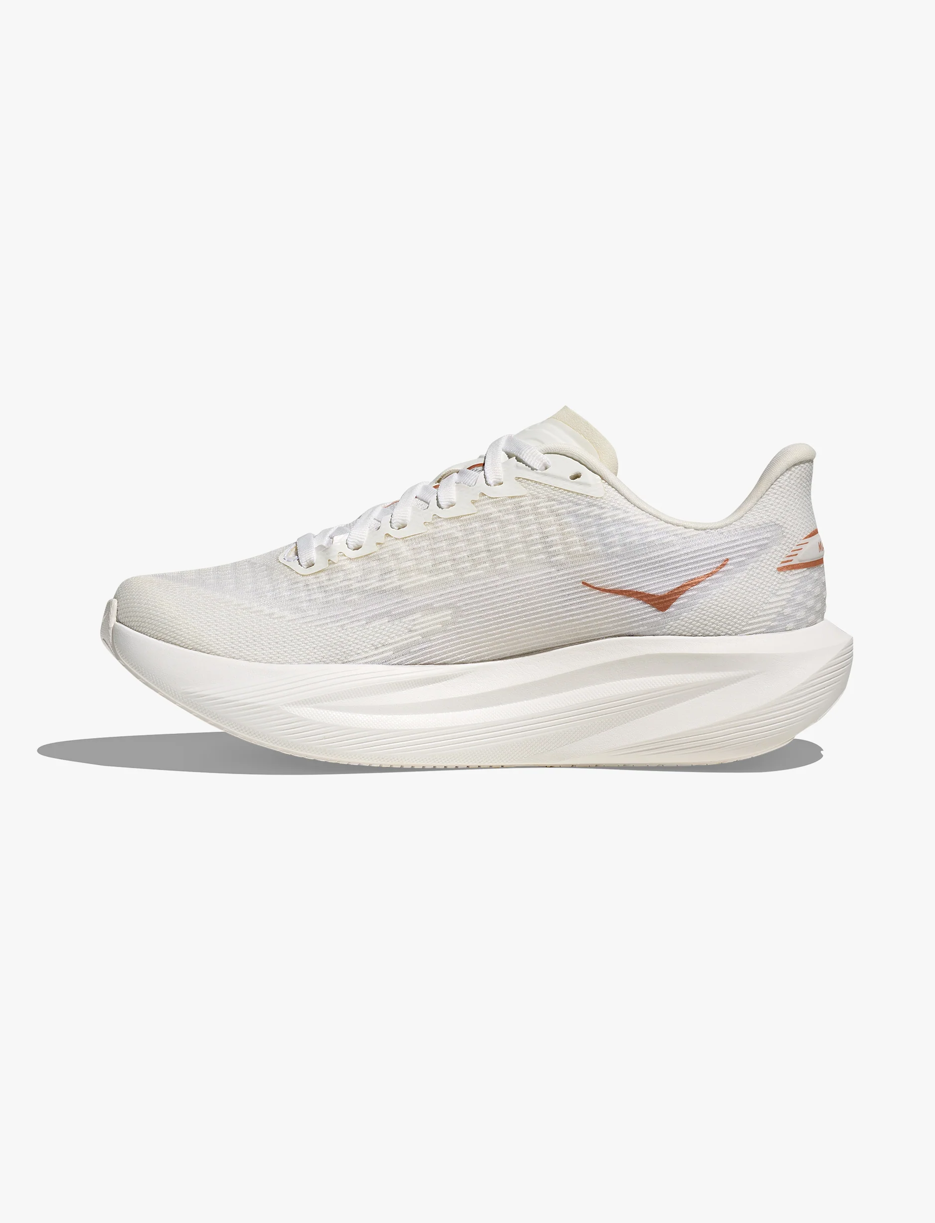 HOKA MACH 7 WIDE - נעלי ספורט לנשים הוקה מאך 7 רחבות בצבע פרוסט/רוז גולד - Image 6