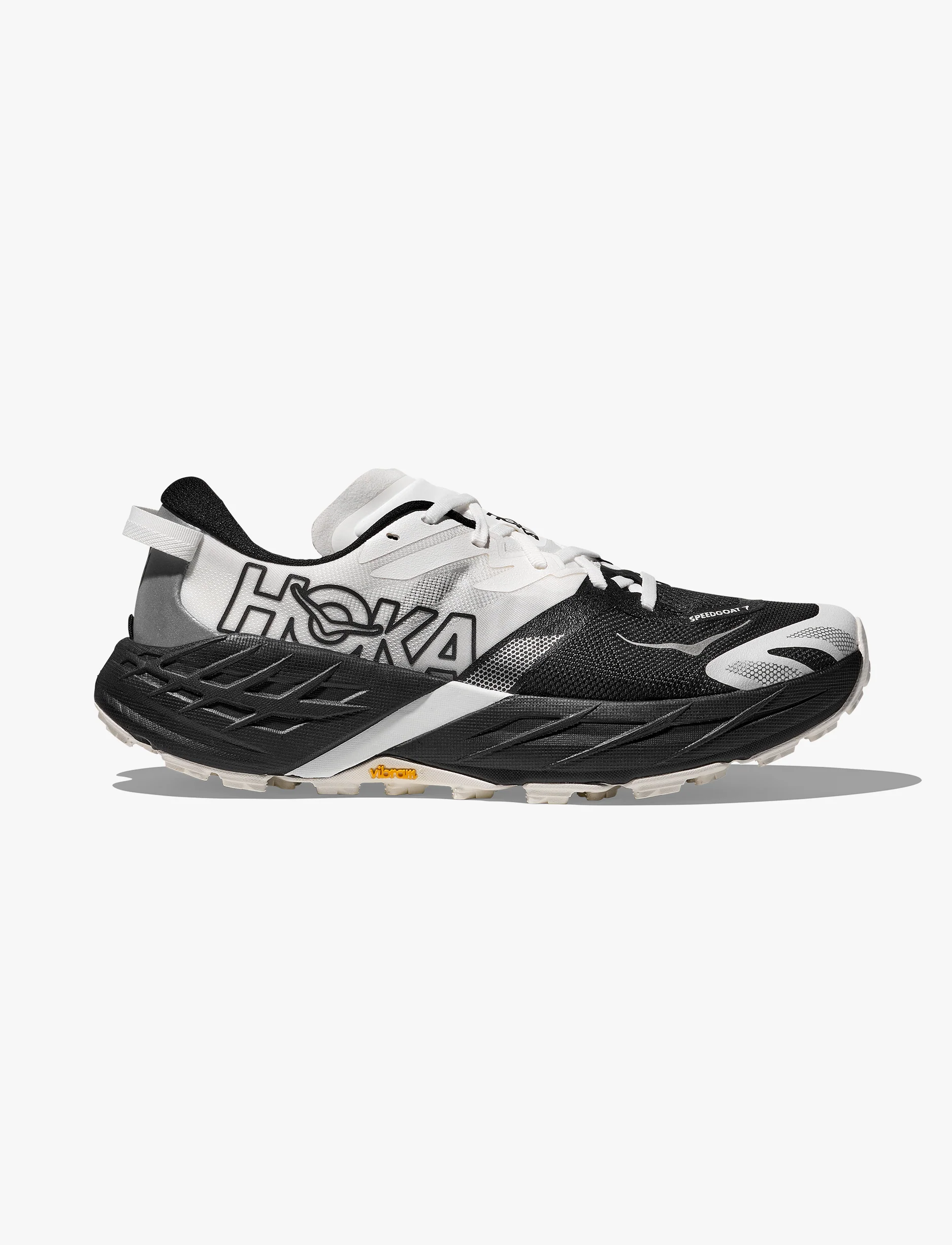 HOKA SPEEDGOAT 7 WIDE - נעלי ספורט גברים ספידגוט 7 רחבות בצבע שחור/לבן - Image 2