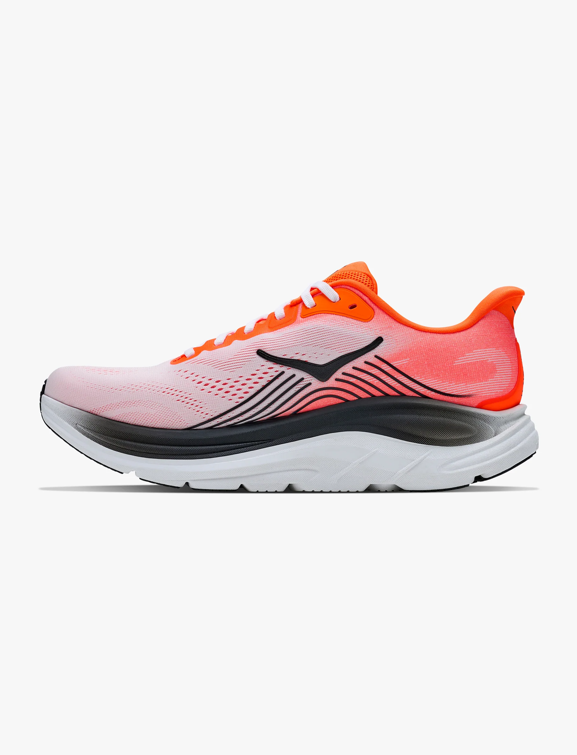 HOKA CLIFTON 11 - נעלי ספורט גברים הוקה קליפטון 11 בצבע כתום נאון/פרוסט - Image 6
