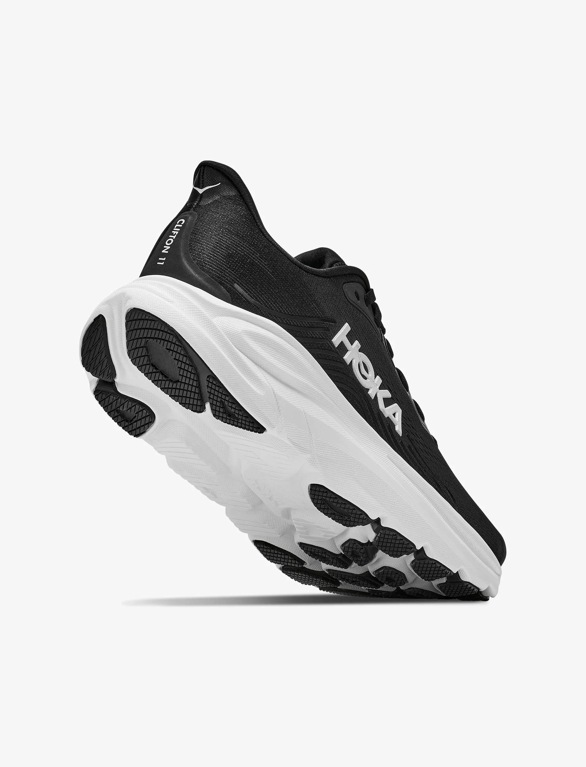 HOKA CLIFTON 11 - נעלי ספורט נשים הוקה קליפטון 11 בצבע שחור/לבן - Image 3