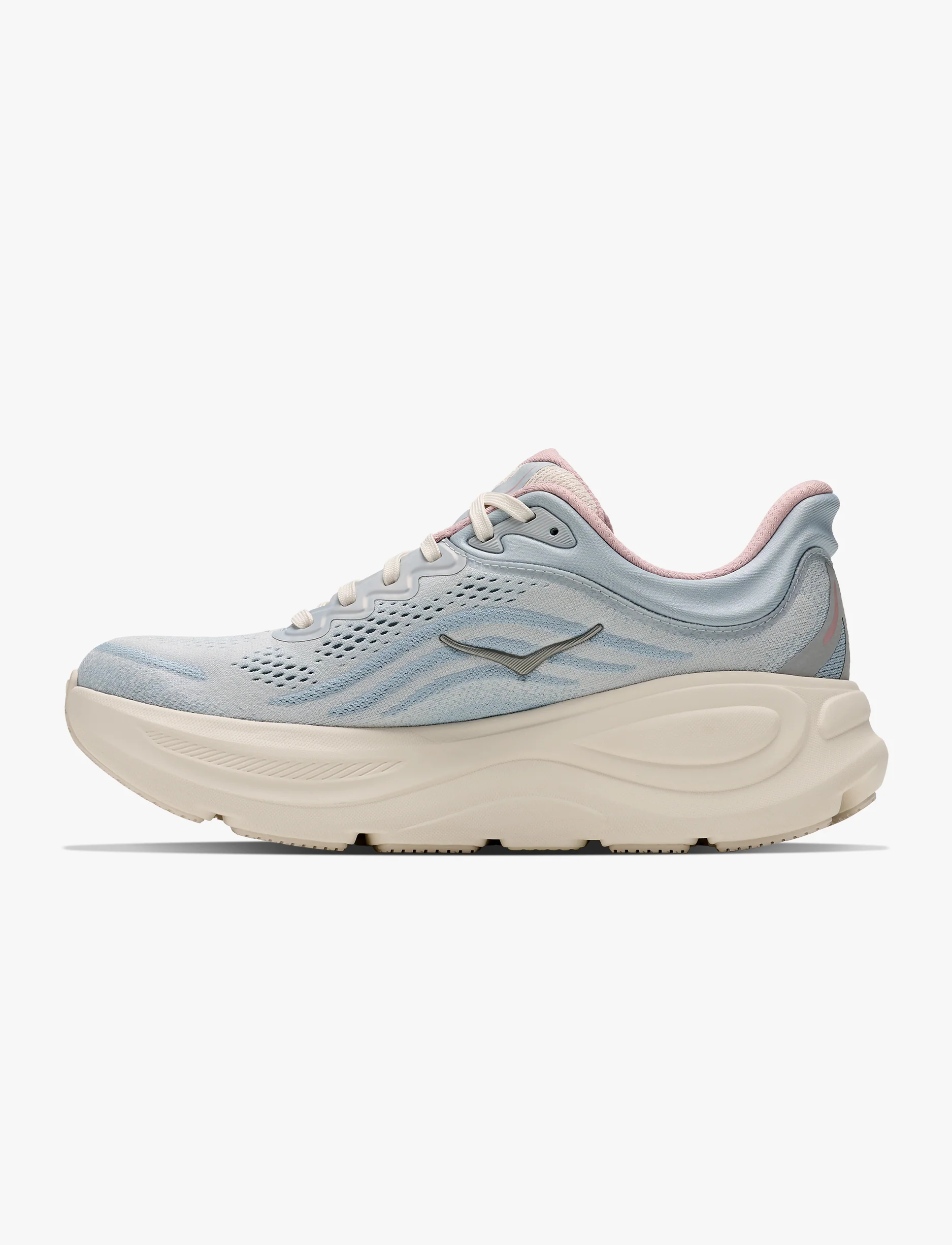 HOKA BONDI 9 GLM WIDE - נעלי ספורט נשים הוקה בונדי GLM 9 רחבות בצבע אלבסטר/כחול מינרלי - Image 6