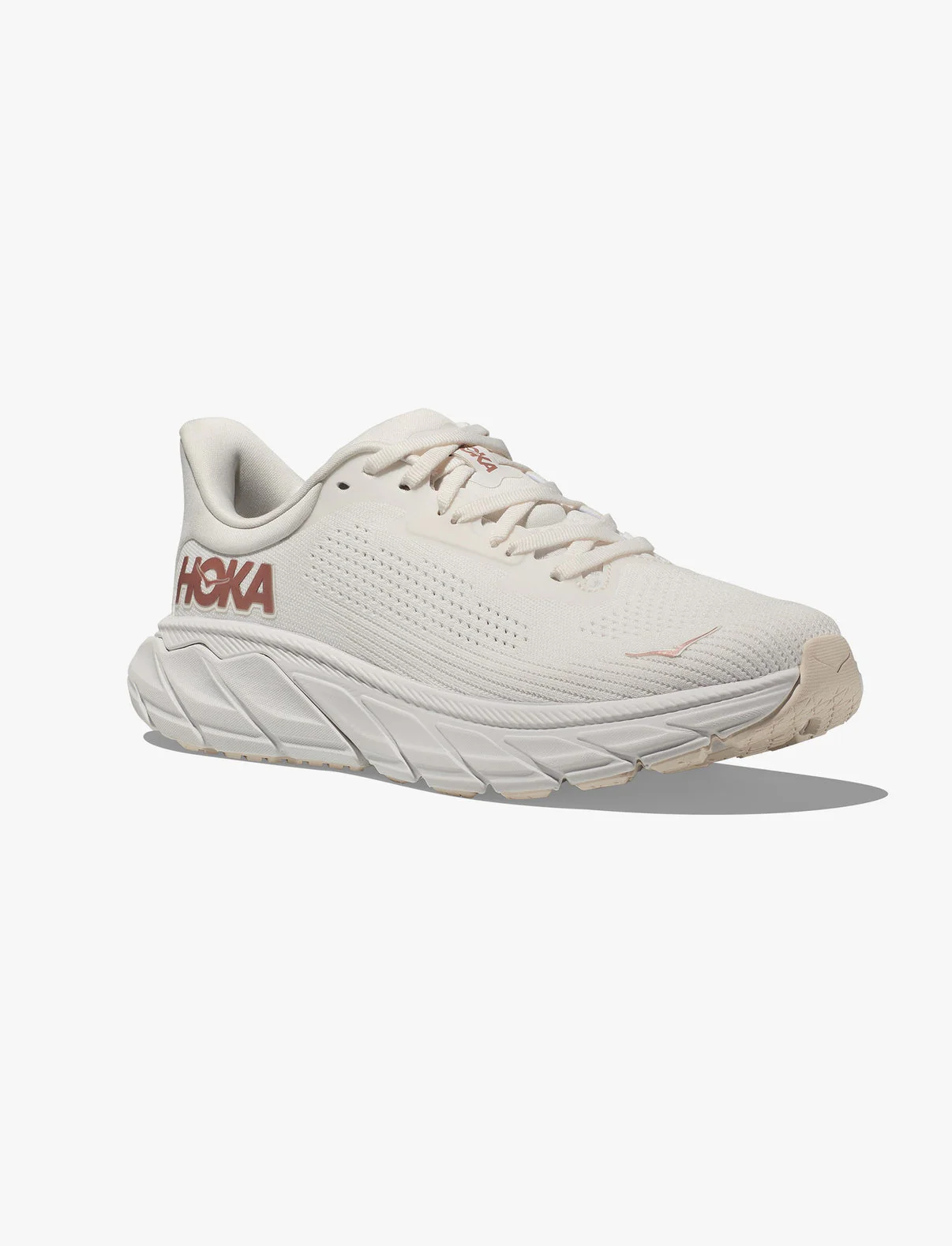 HOKA Arahi 7 - נעלי ספורט נשים הוקה ארהי 7 בצבע לבן/רוז גולד - Image 3