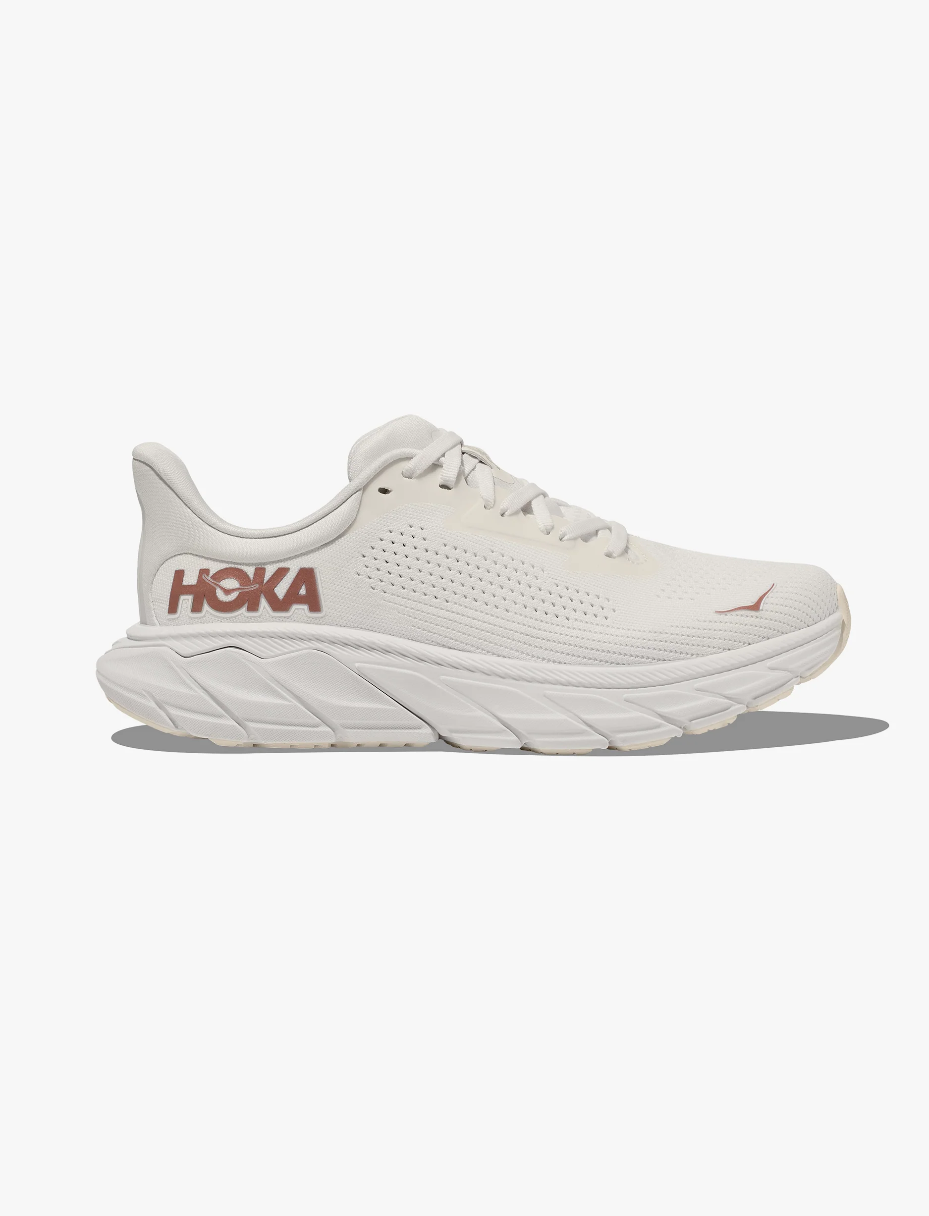 HOKA Arahi 7 - נעלי ספורט נשים הוקה ארהי 7 בצבע לבן/רוז גולד - Image 4