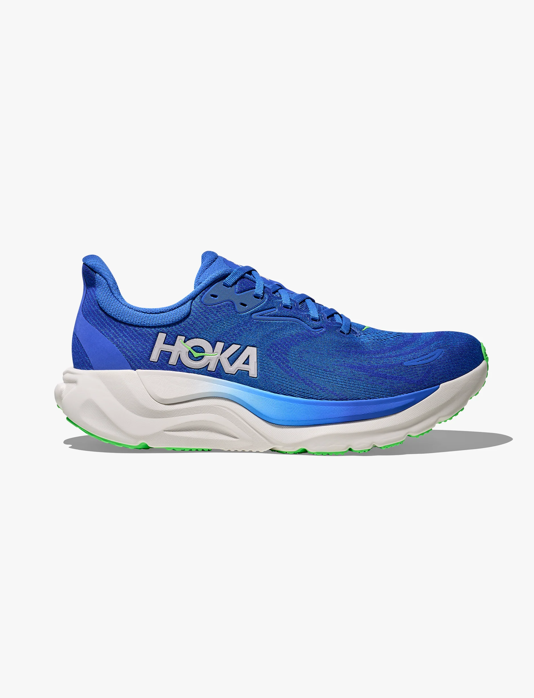 HOKA Arahi 8 - נעלי ספורט גברים הוקה ארהי 8 בצבע כחול קובלט/ירוק נאון - Image 2