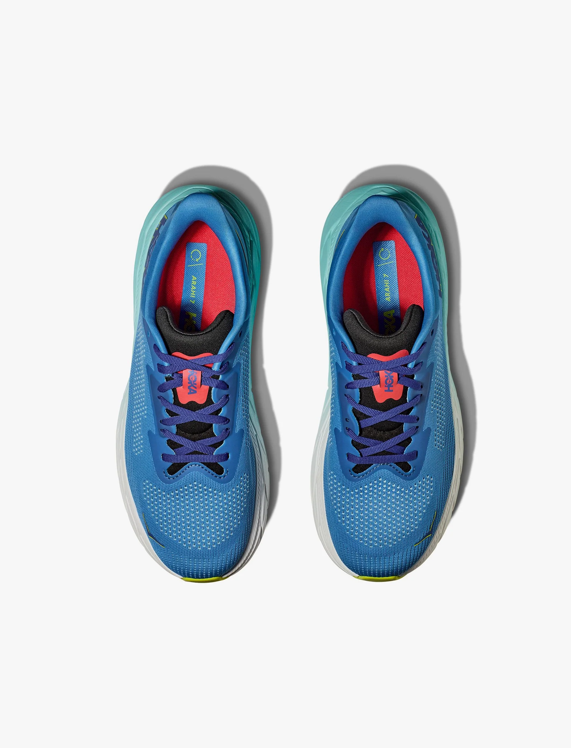 HOKA Arahi Wide 7 - נעלי ספורט גברים הוקה ארהי 7 רחבות בצבע כחול/סגלגל - Image 4