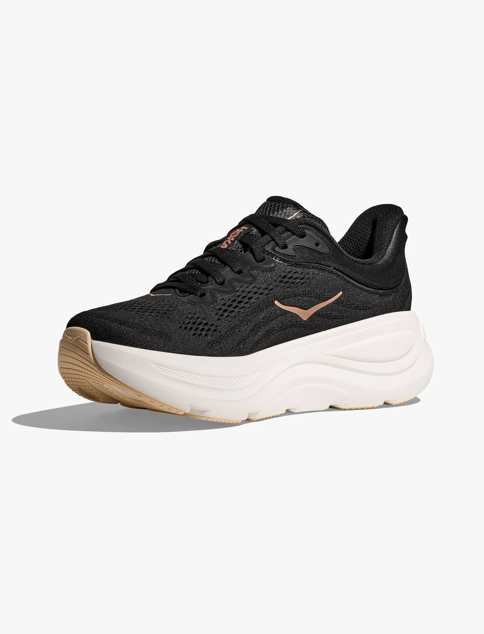 HOKA BONDI 9 - נעלי ספורט לאישה בונדי 9 בצבע שחור/רוז גולד - Image 6