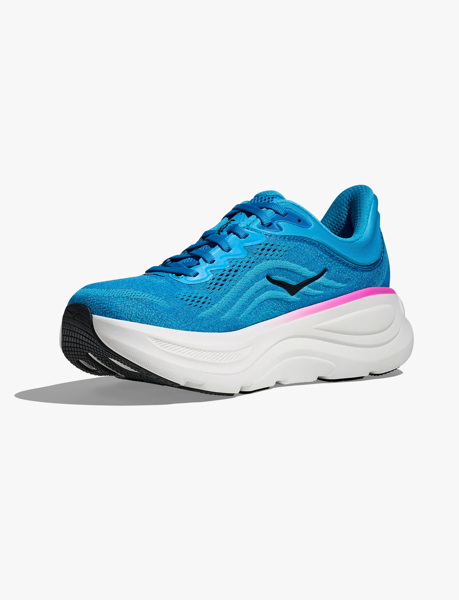 HOKA BONDI 9 - נעלי ספורט לאישה בונדי 9 בצבע כחול סקיי/נאון פוקסי - Image 6