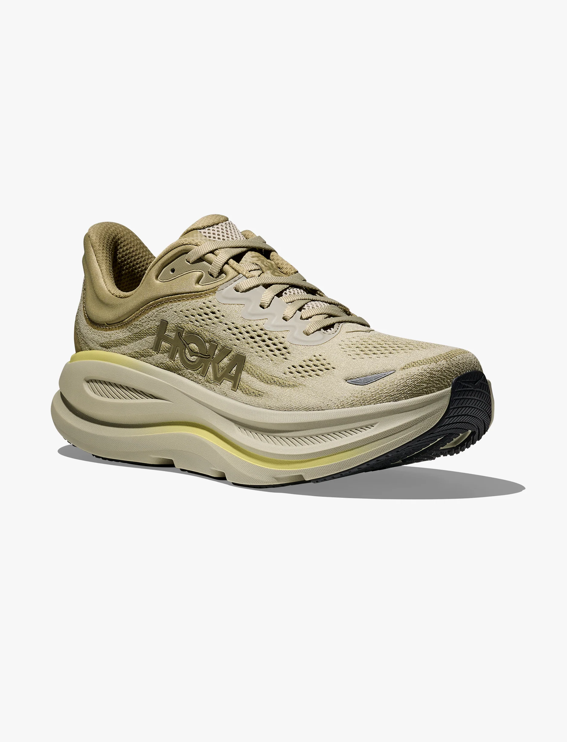 HOKA BONDI 9 - נעלי ספורט לגבר בונדי 9 בצבע ירקרק/משרום